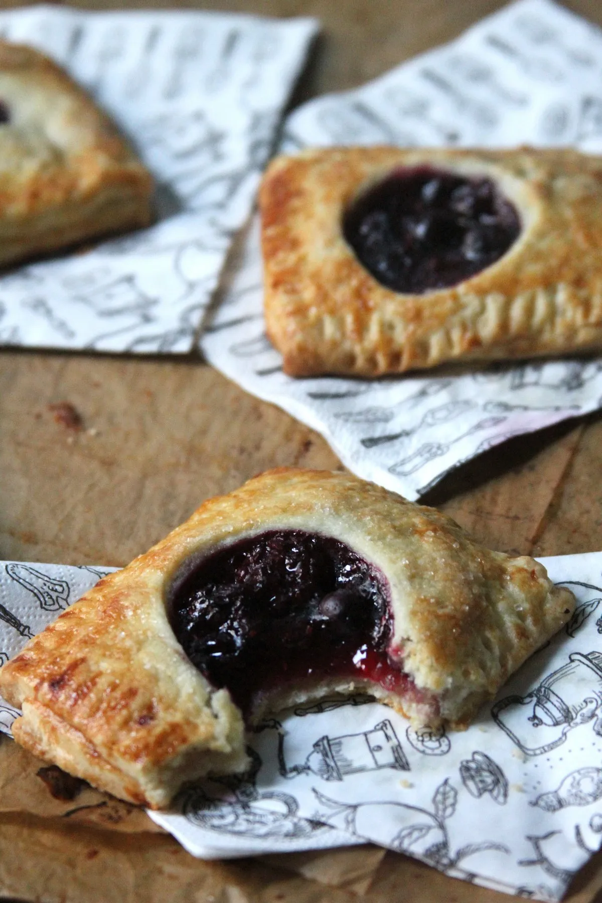Triple Berry Cherry Hand Pies