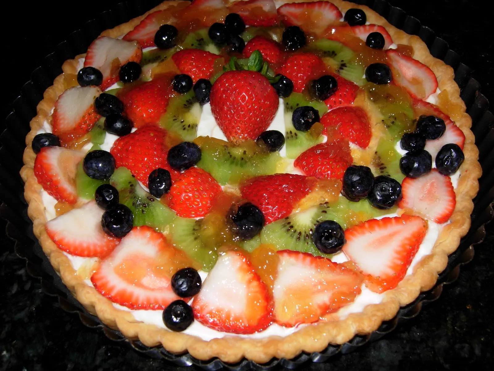Tropical Fruit Coconut Explosion Tart