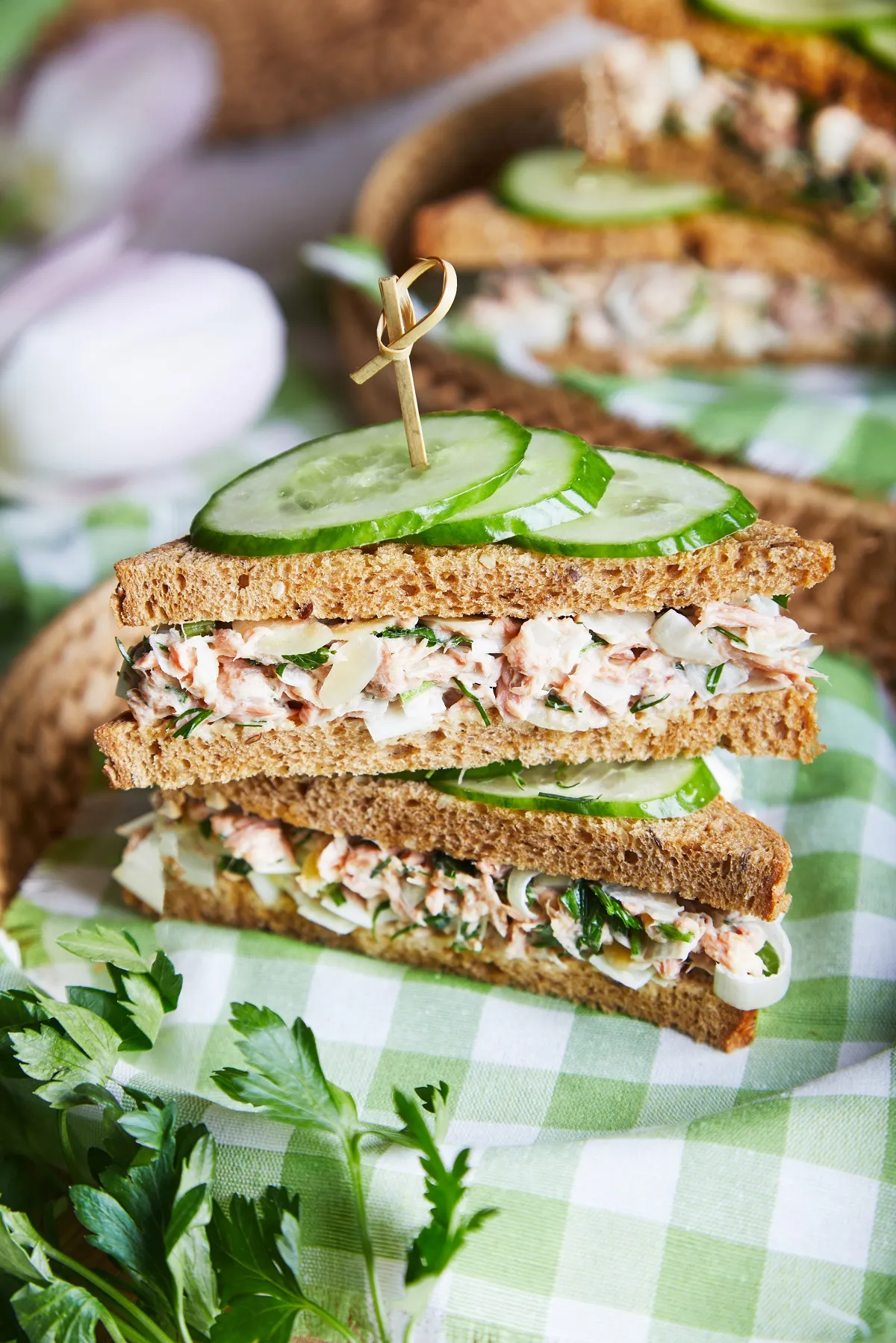 Tuna California Club Sandwich
