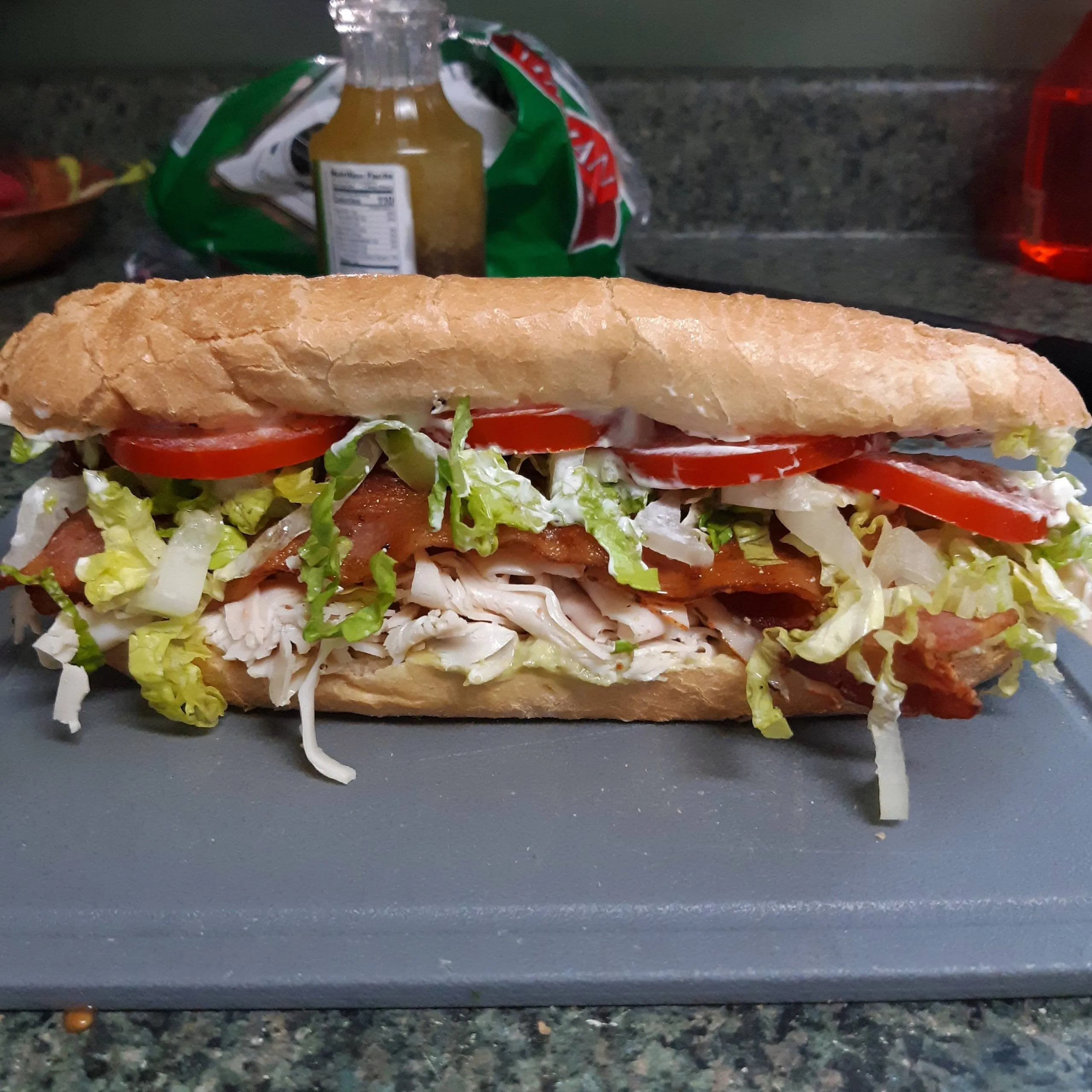 Turkey BLT with Balsamic Avocado Mayo