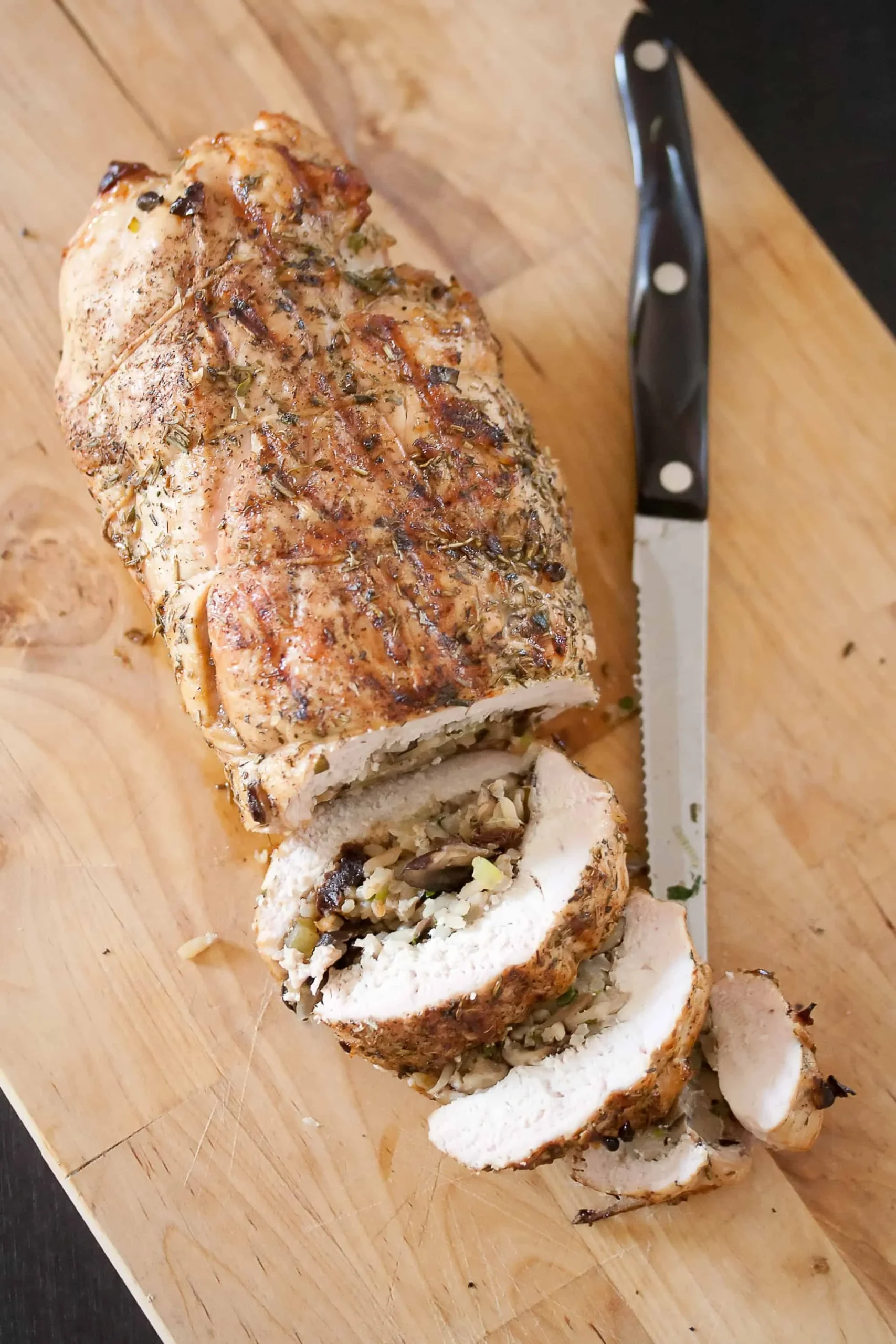Turkey with Wild Rice Stuffing Optionally Smoked