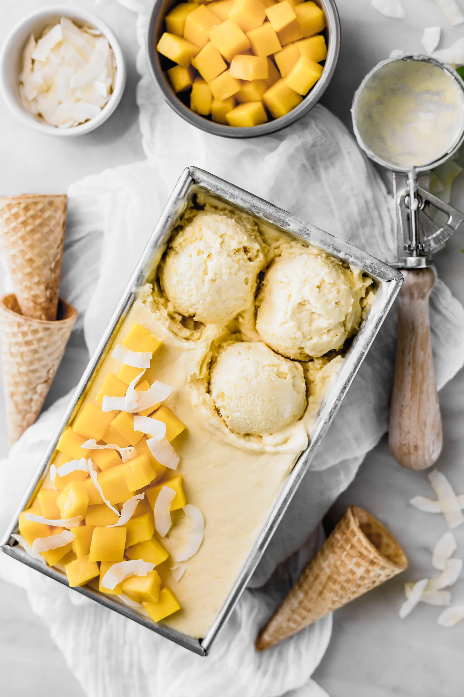 Turmeric Mango Coconut Ice Cream