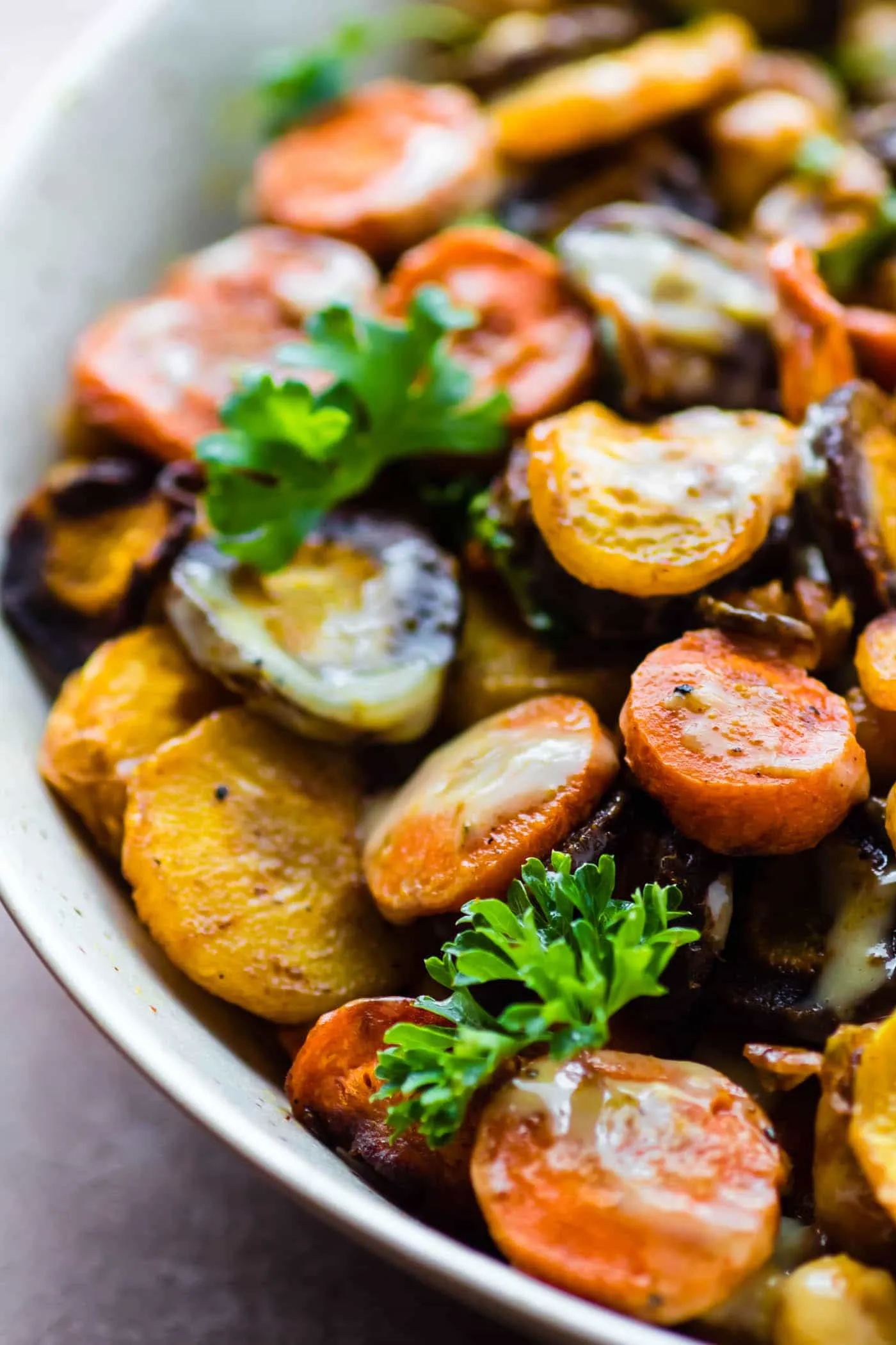 Turmeric Roasted Chickpea Carrot Salad