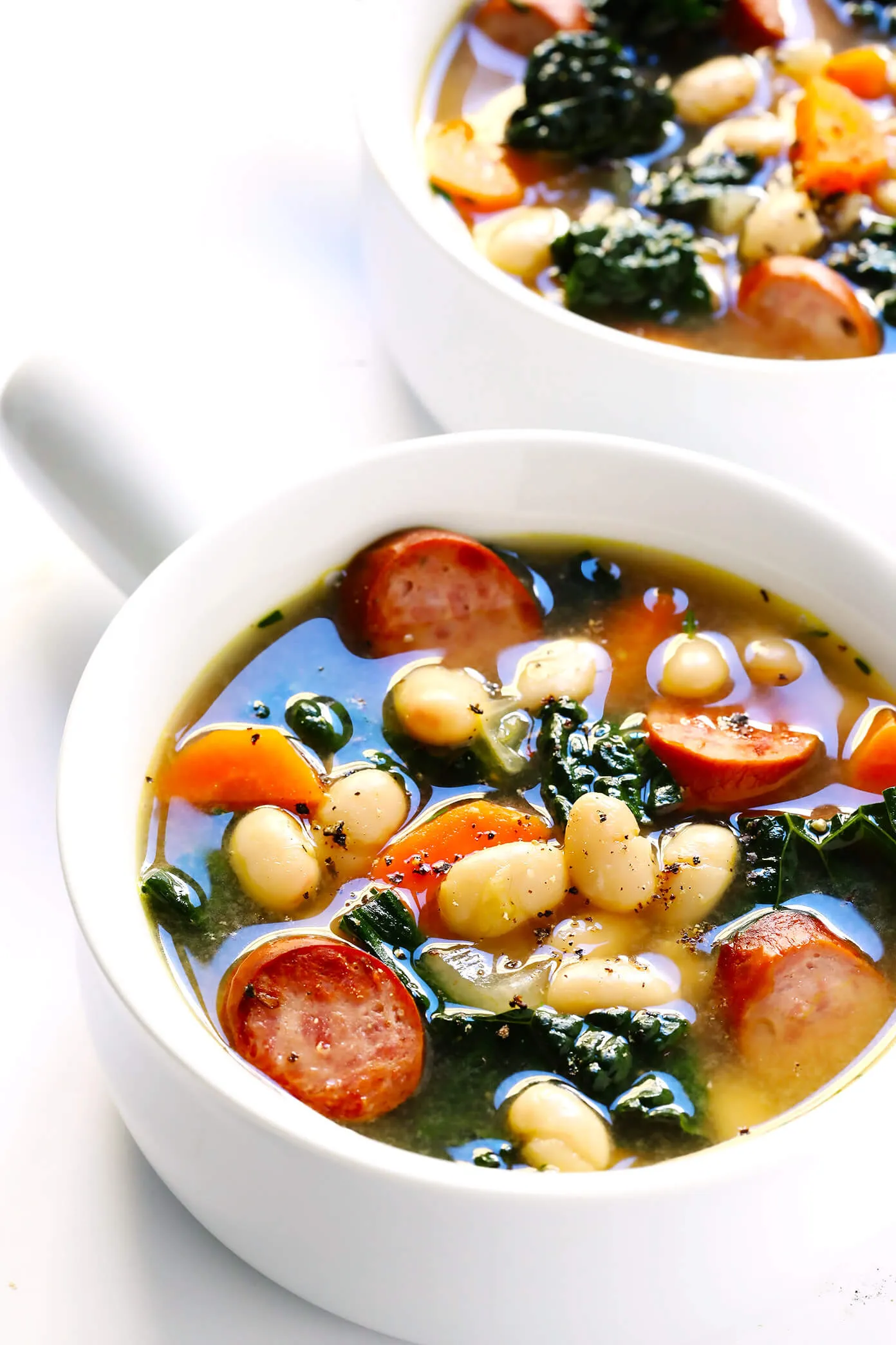 Tuscan White Bean Sausage Soup