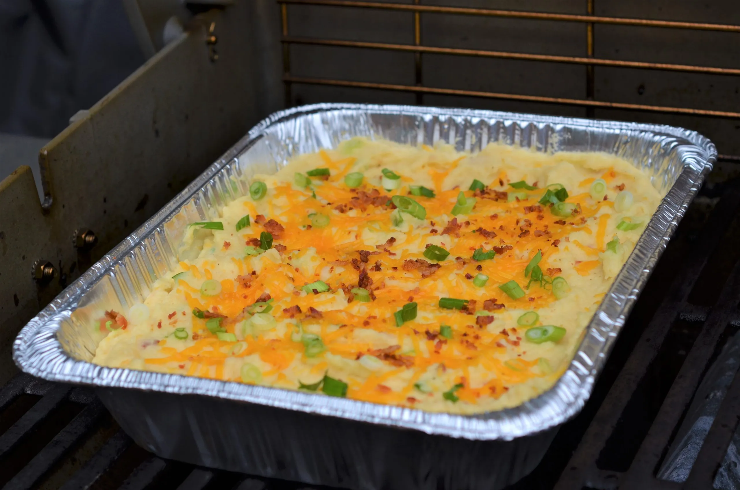 Twice Baked Potatoes on Grill
