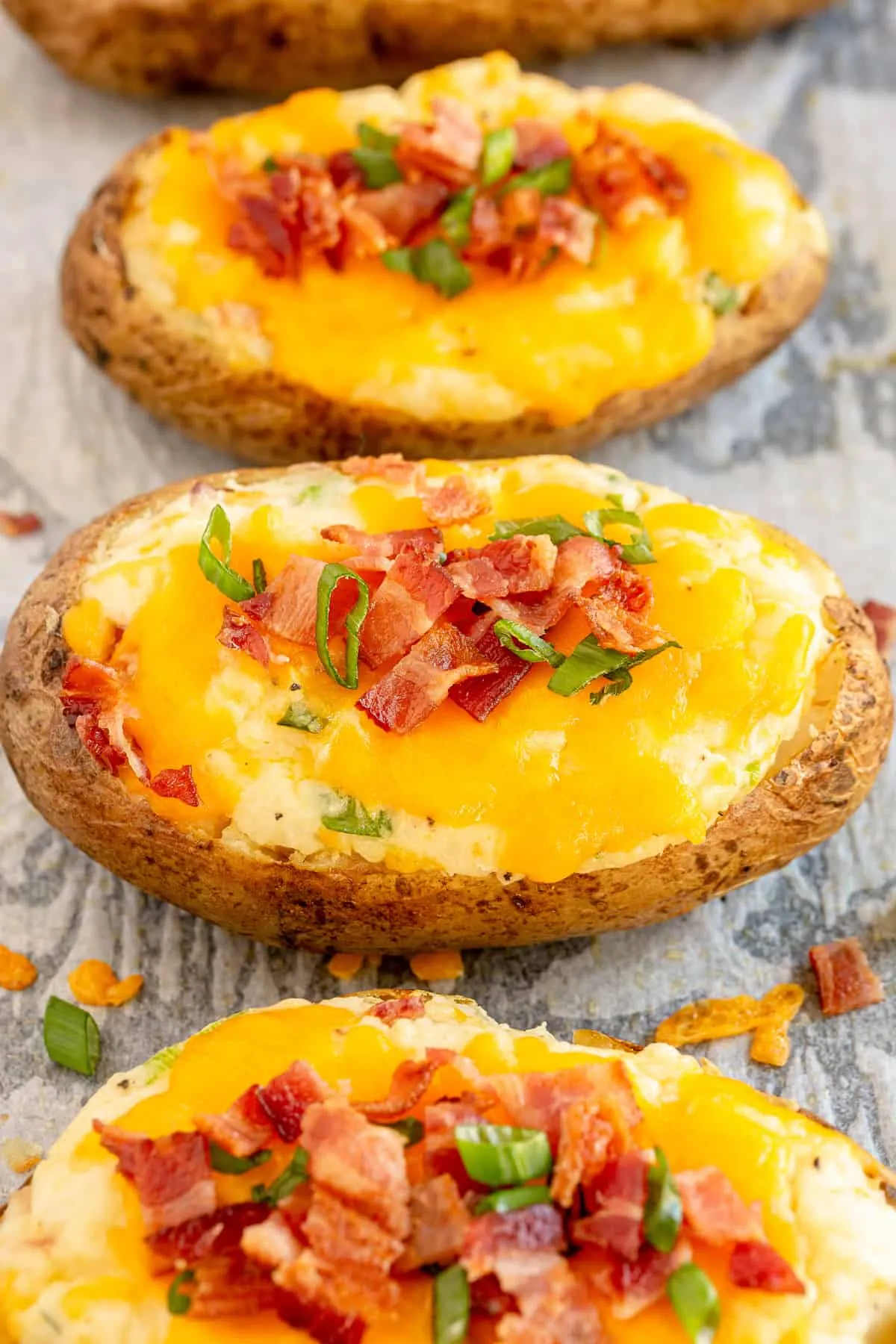 Twice Baked Potatoes with Sour Cream