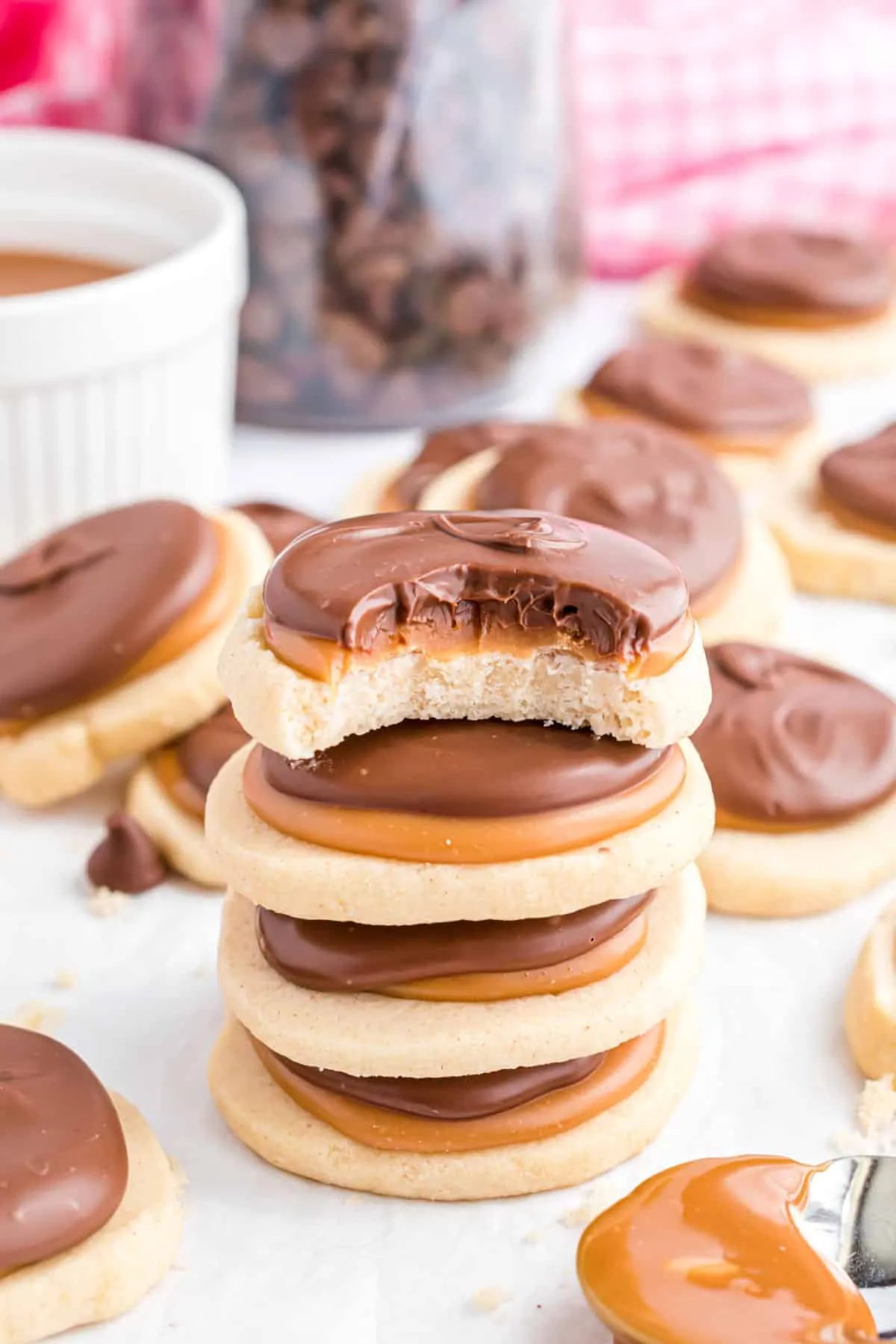 Twix Cookies from Shugary Sweets