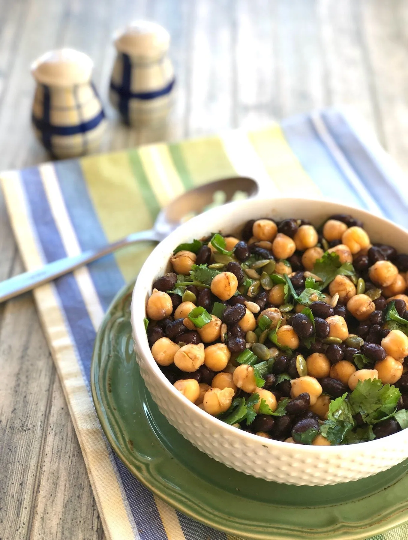 Two Bean Salad with Vegetables