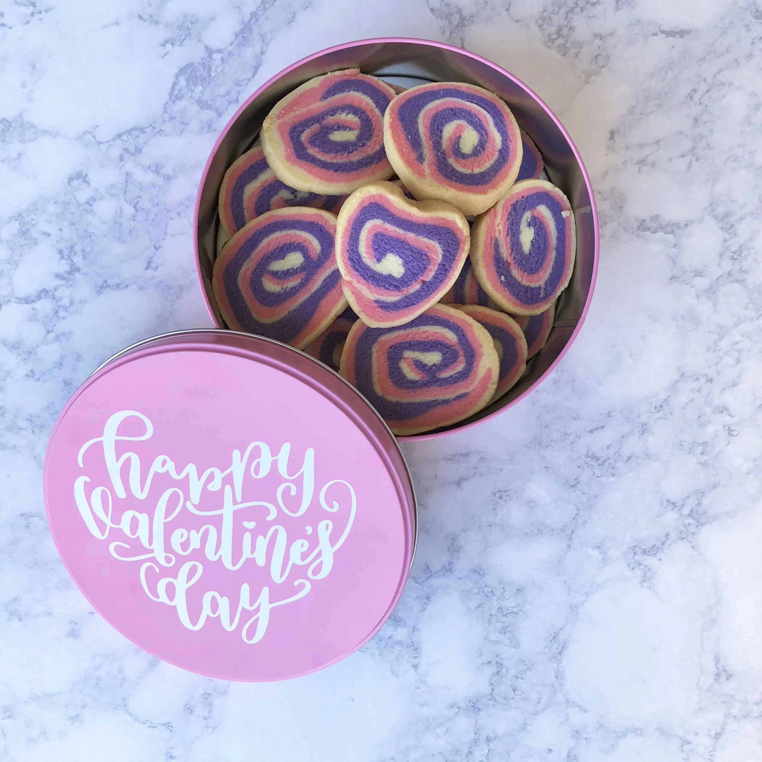 Valentine's Day Pinwheel Cookies
