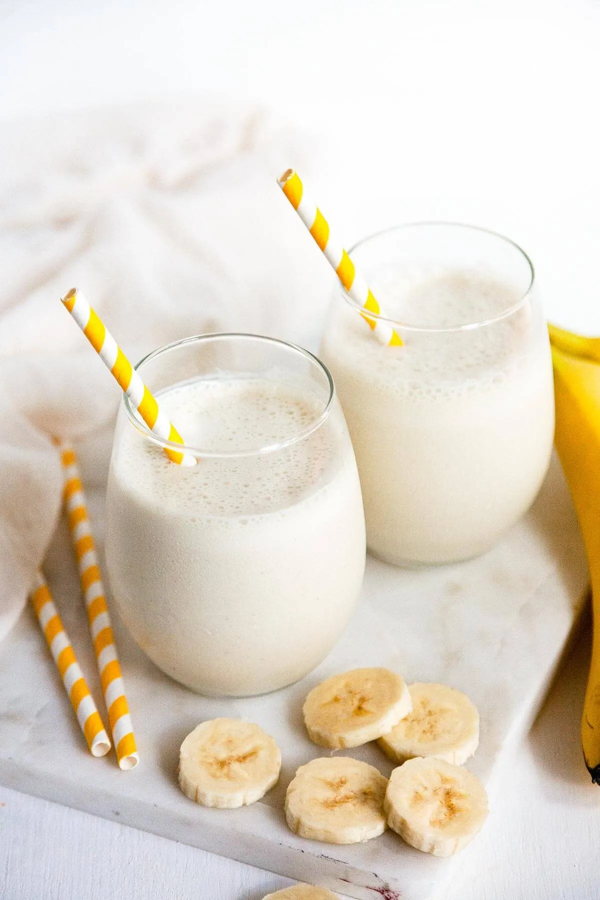 Vanilla Banana Black White Milk Shake