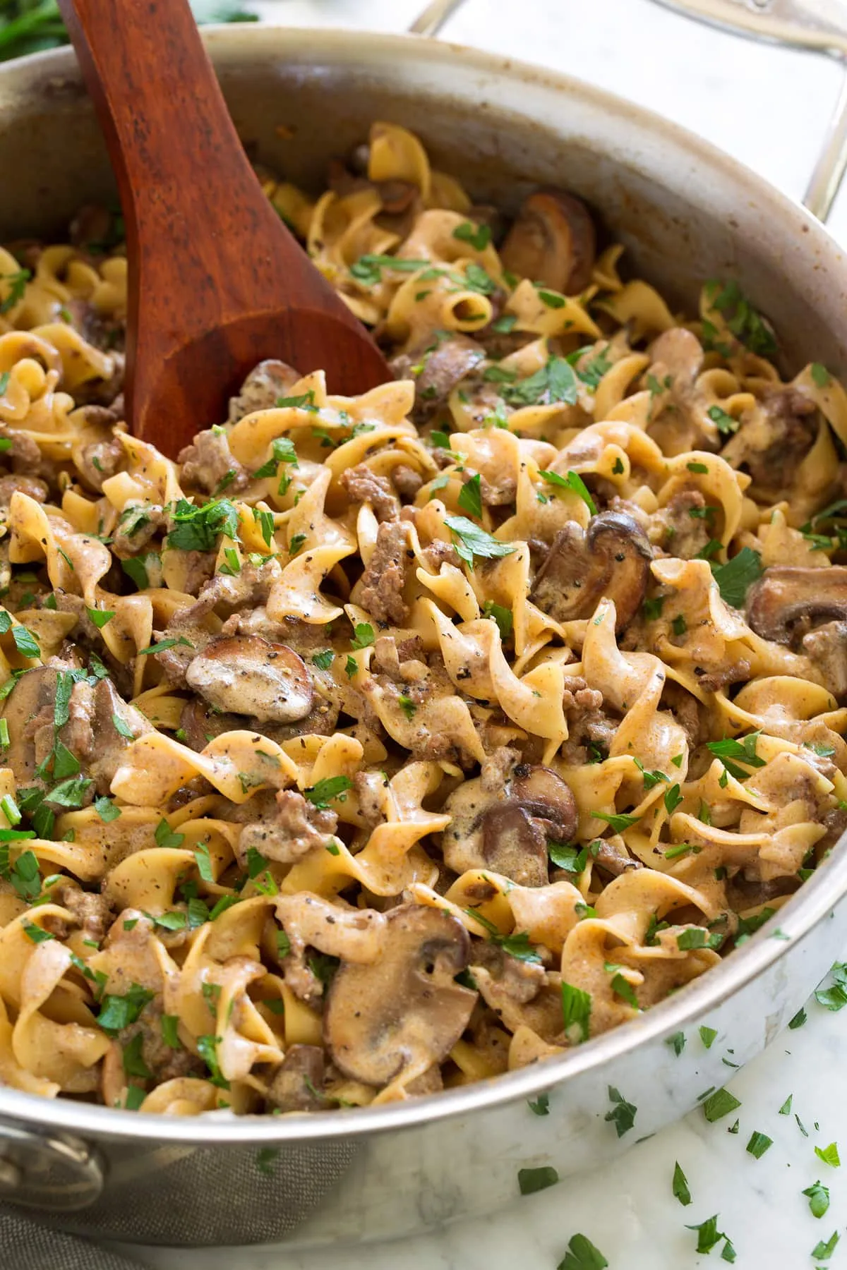 Veal Stroganoff with Macaroni