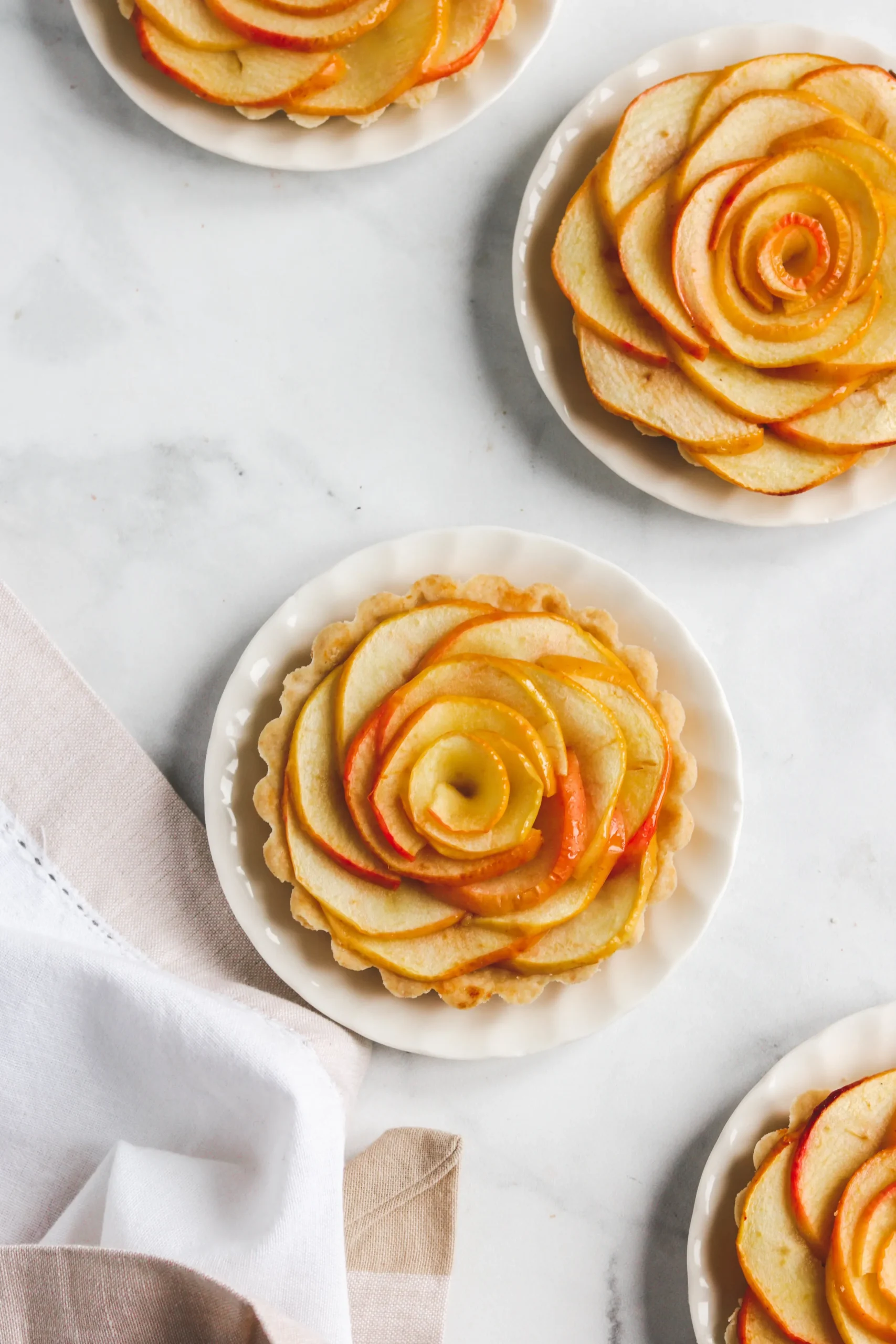 Vegan Apple Rose Tartlets