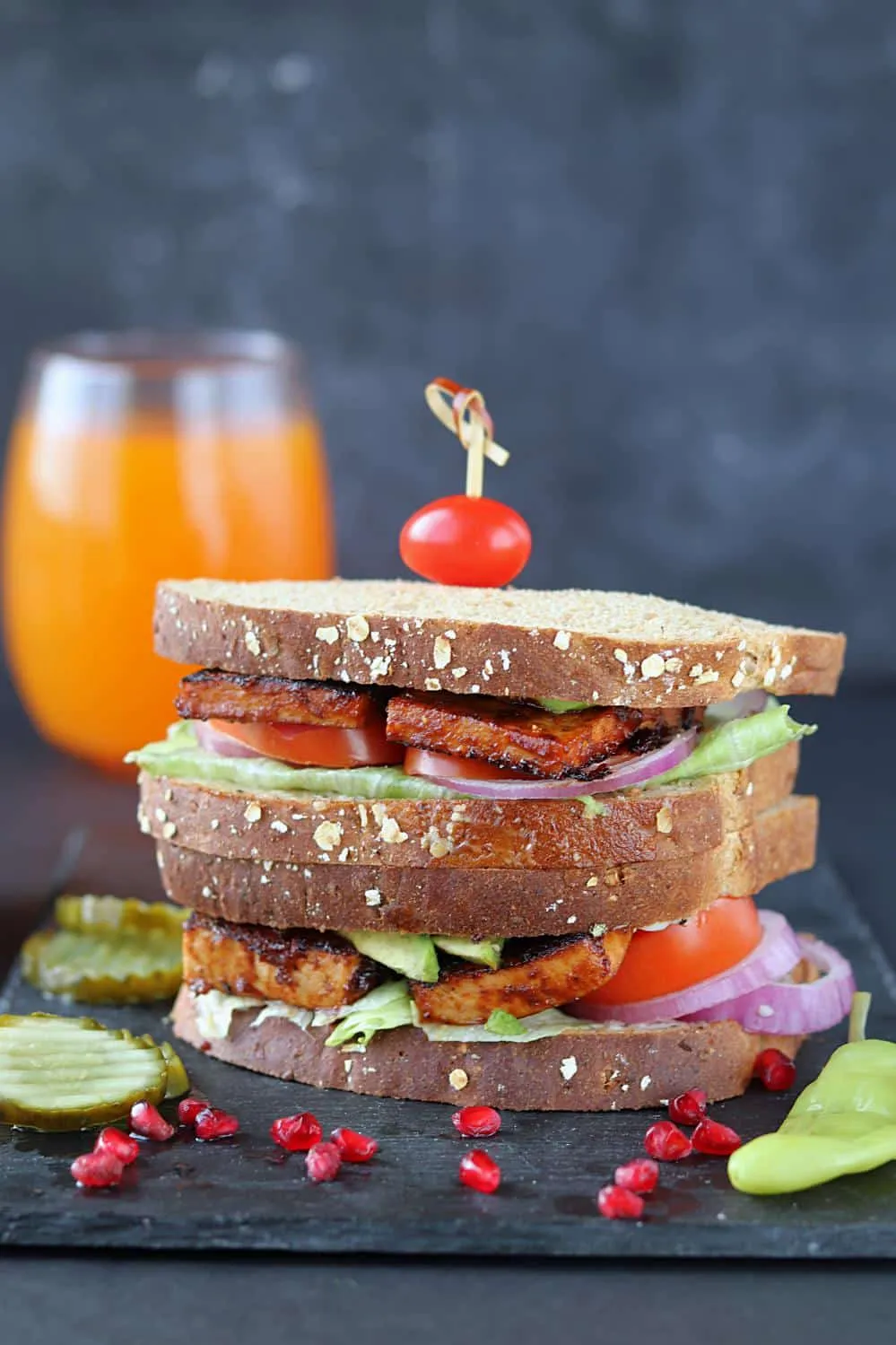 Vegan BBQ Tofu Sandwiches