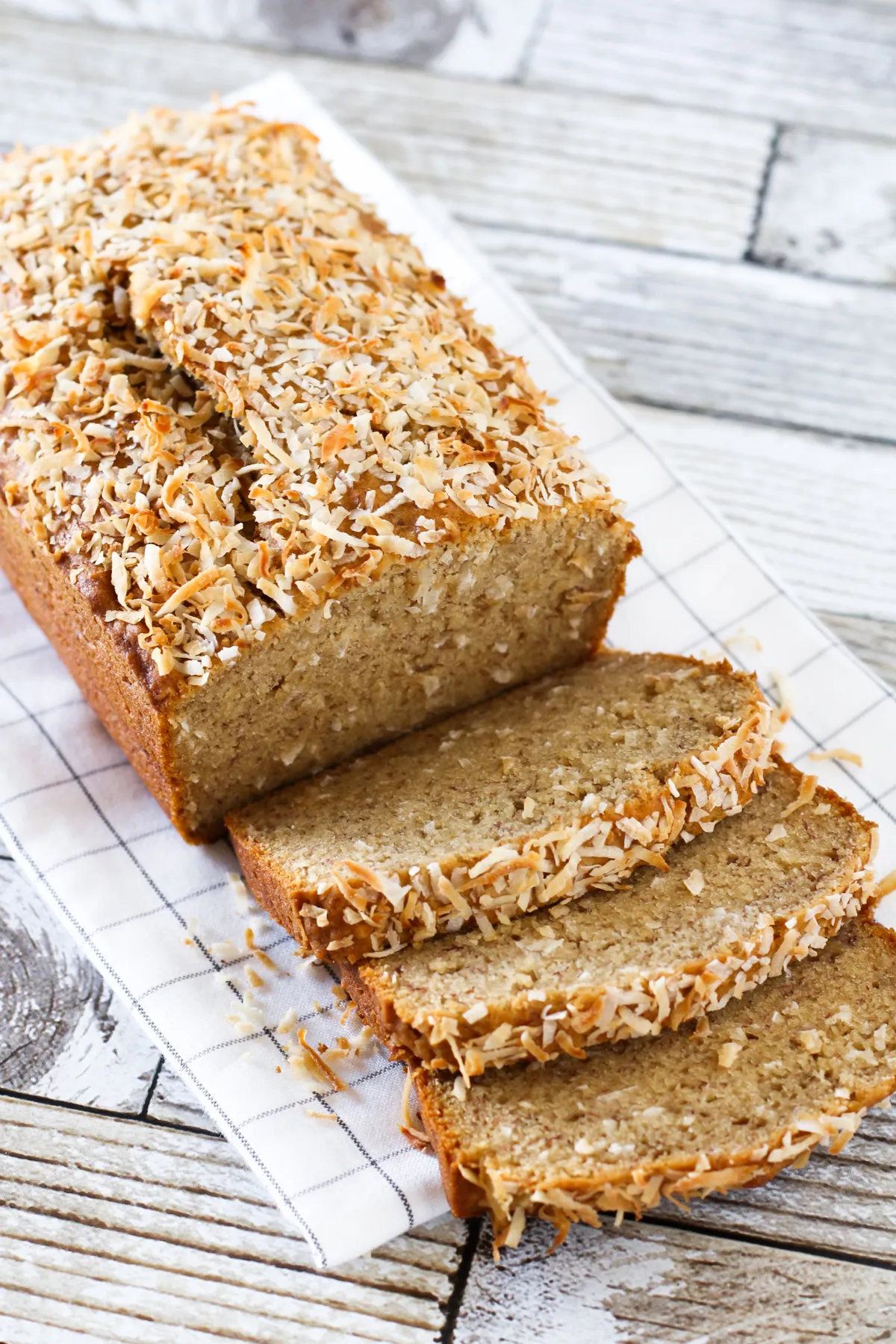 Vegan Banana Bread with Coconut Frosting