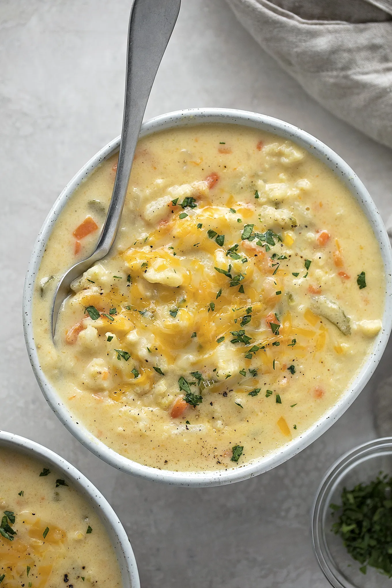 Vegan Cauliflower Cheese Soup
