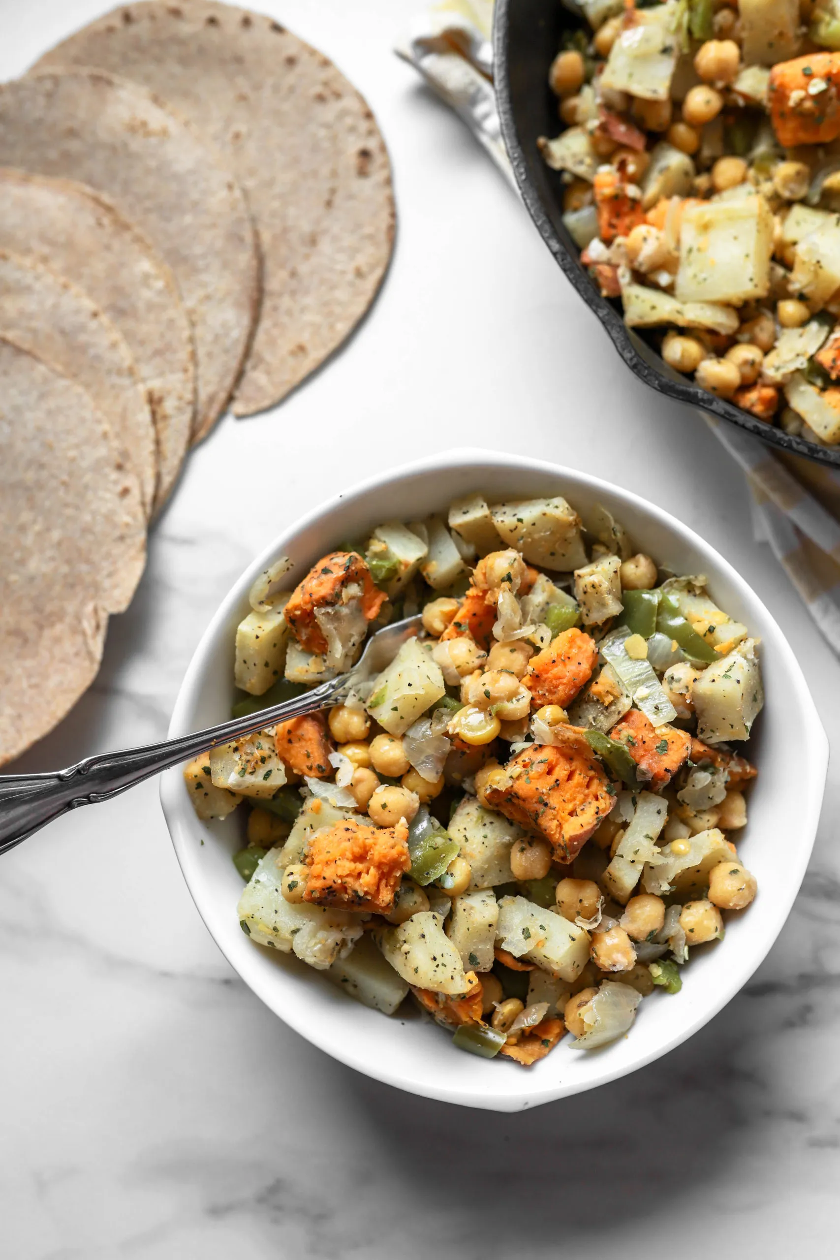 Vegan Chickpea Potato Breakfast Hash