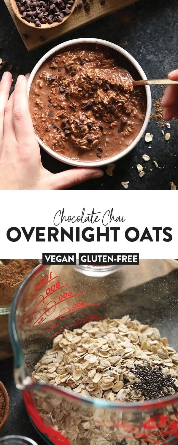 Vegan Chocolate Chai Overnight Oats