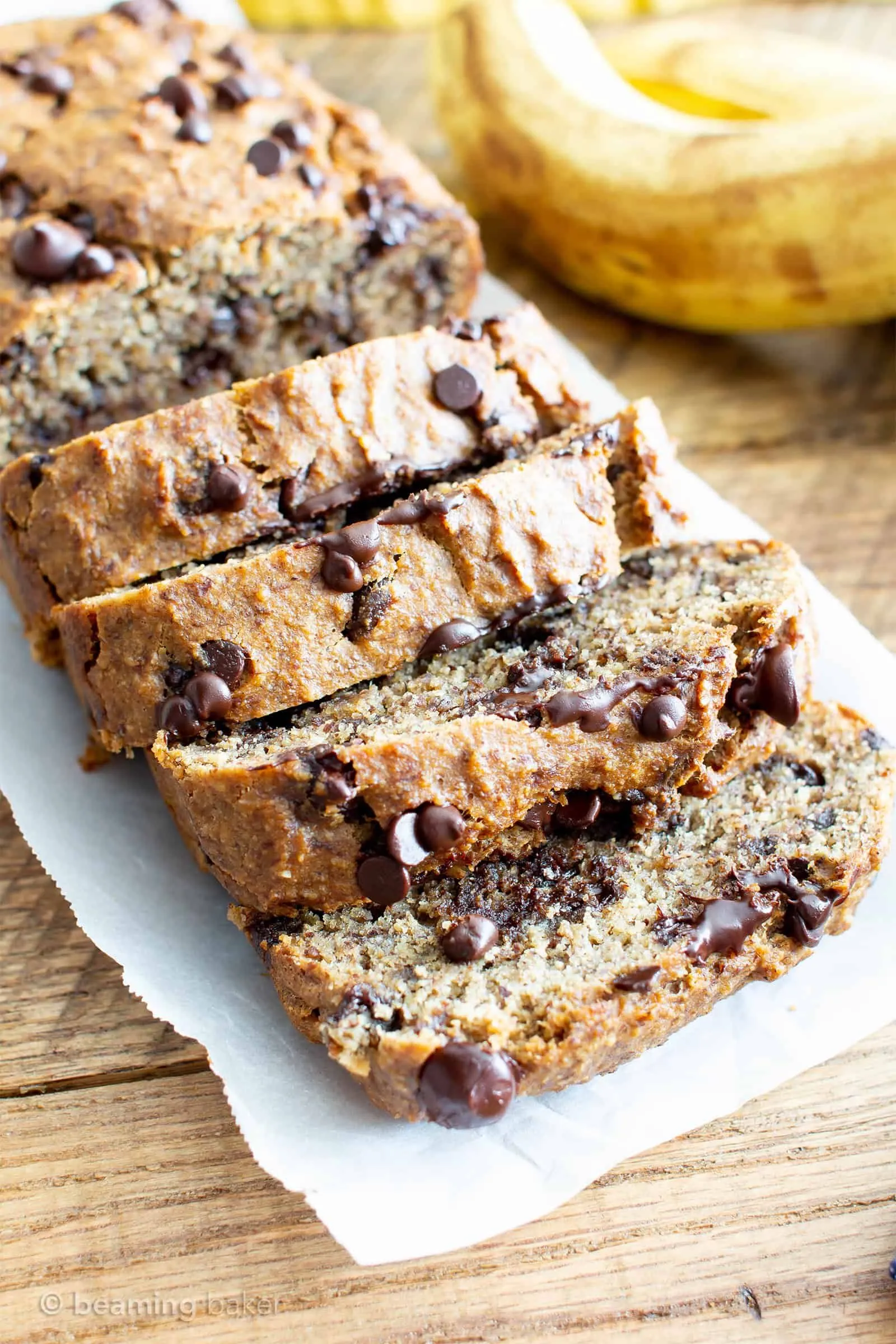 Vegan Chocolate Chip Banana Nut Bread