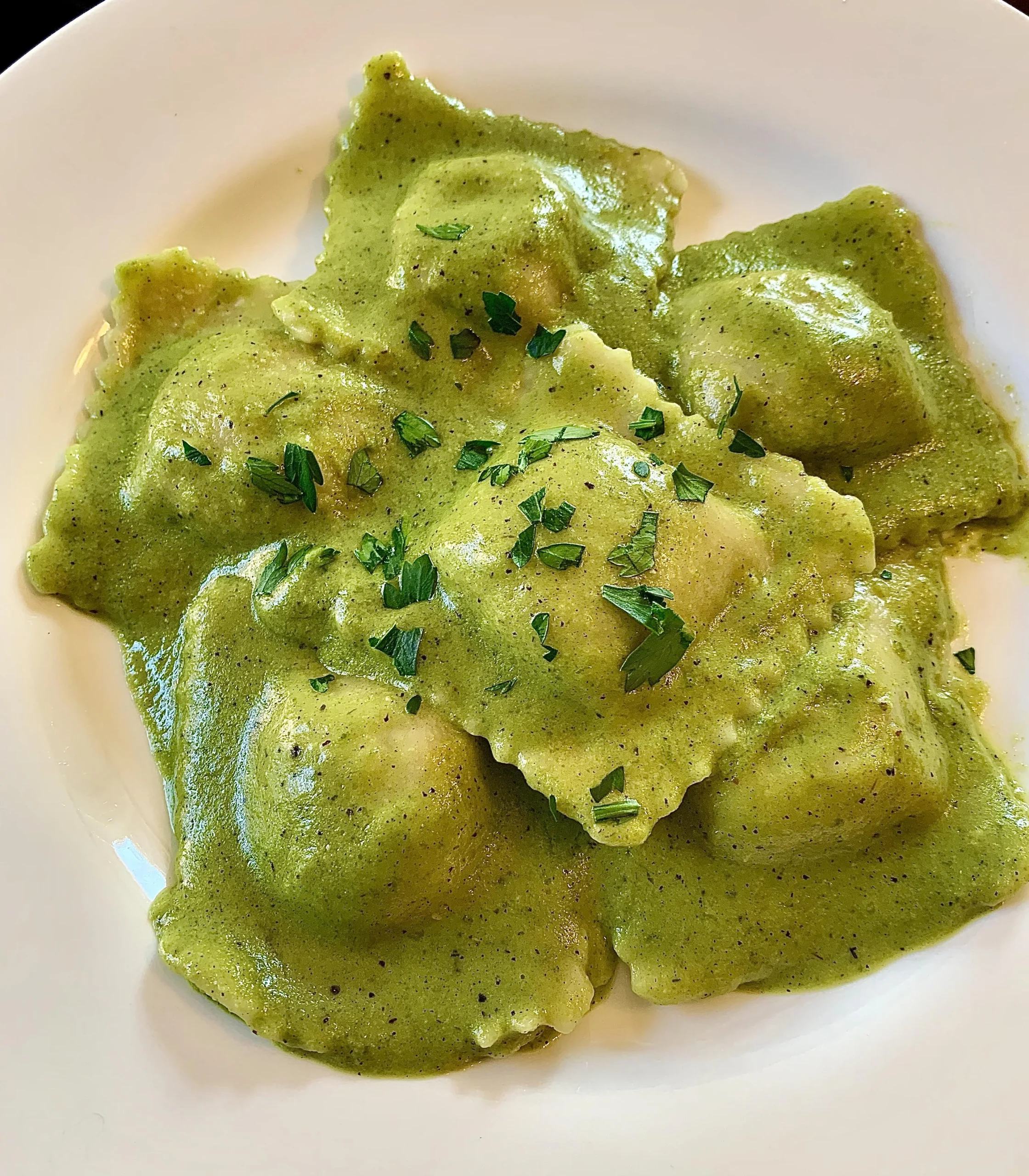 Vegan Dumplings Stuffed with Spinach and Cashew Ricotta