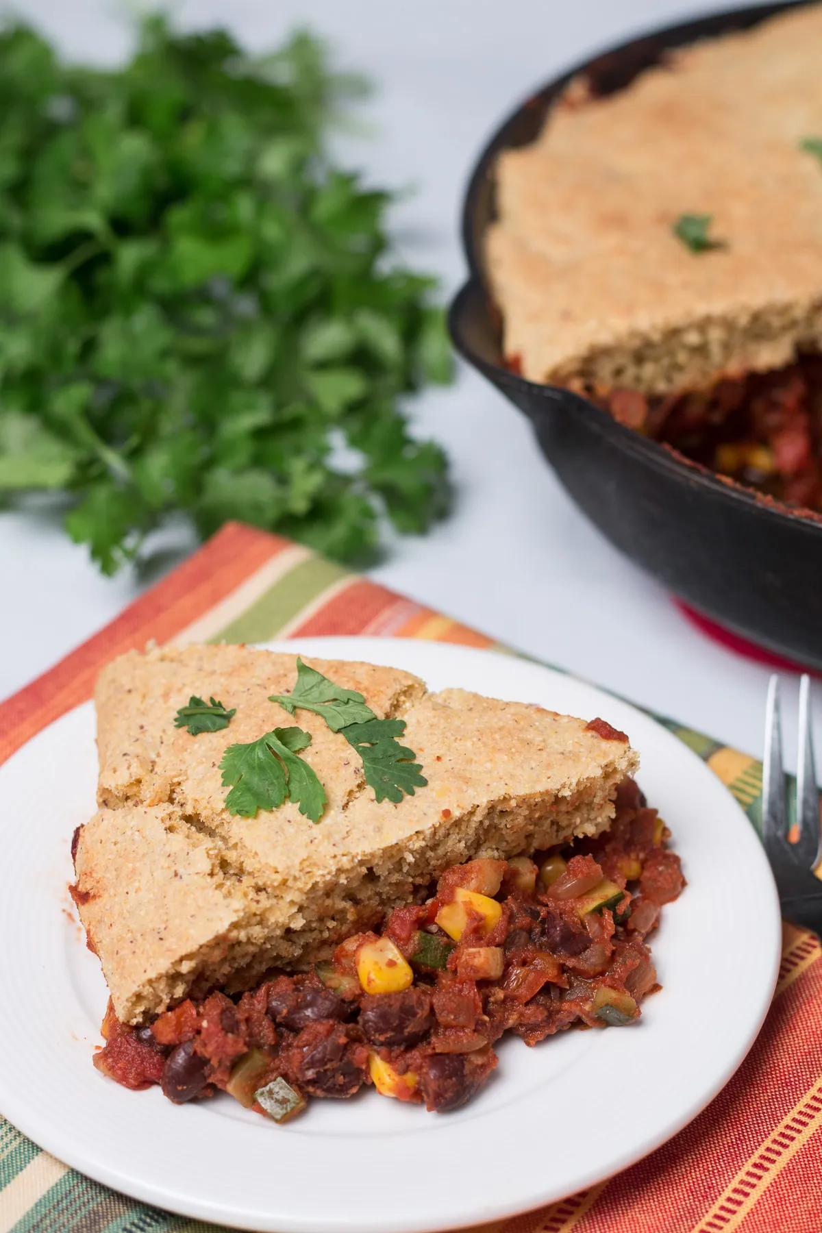 Vegan Frankfurter Tamale Pie