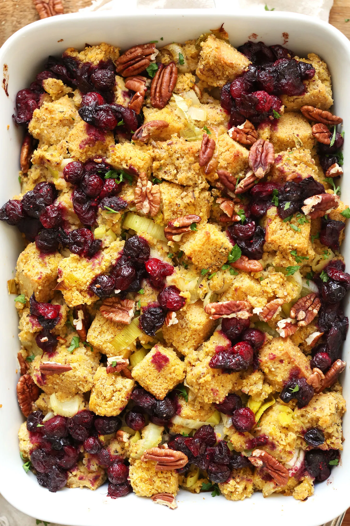 Vegan Gluten-Free Cornbread Stuffing
