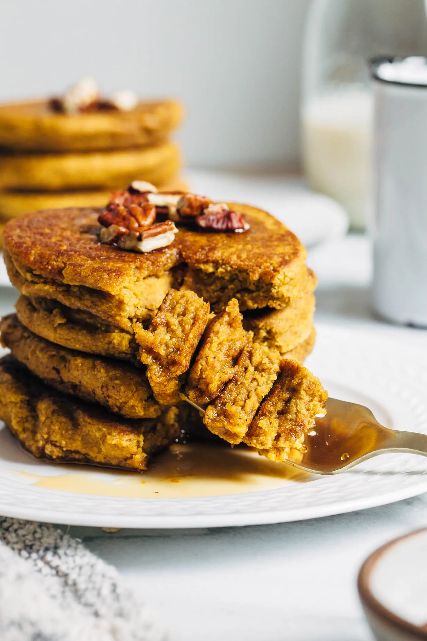 Vegan Gluten Free Pumpkin Pancakes