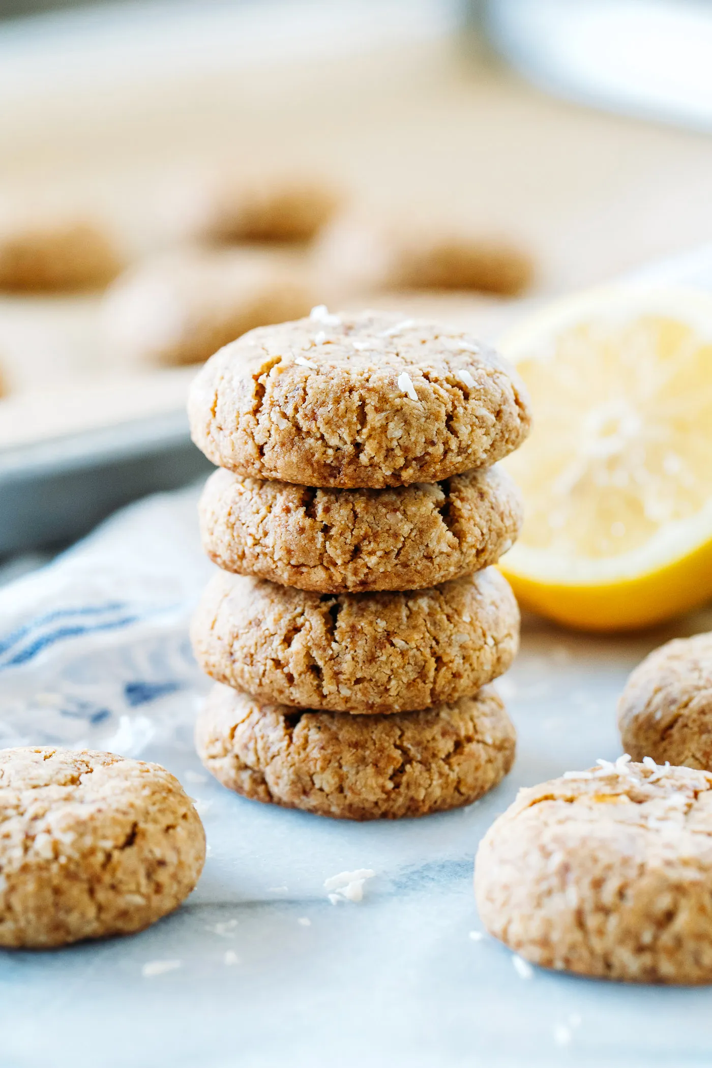 Vegan Lemon Coconut Cookies