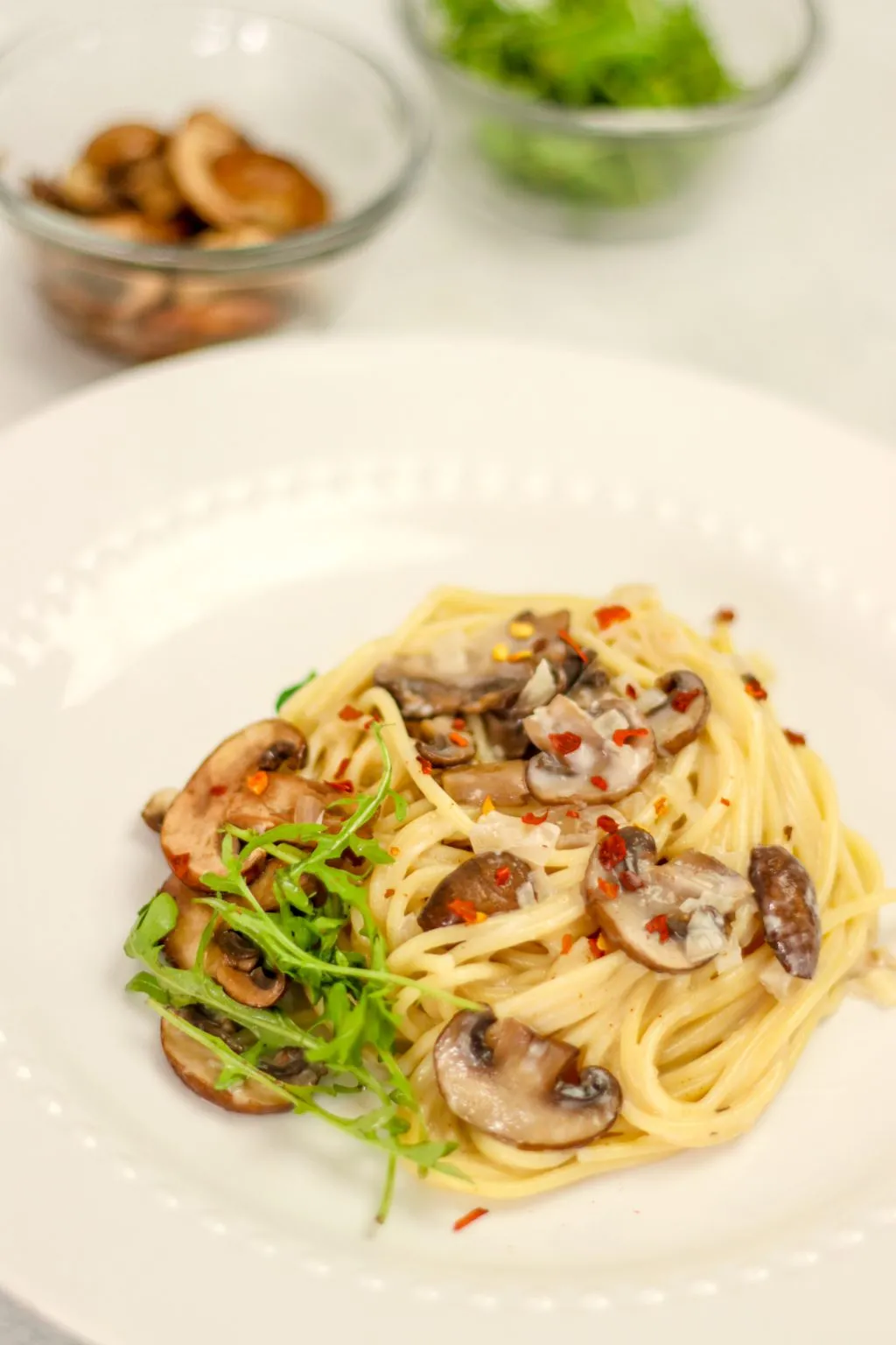 Vegan Mushroom Coconut Pasta