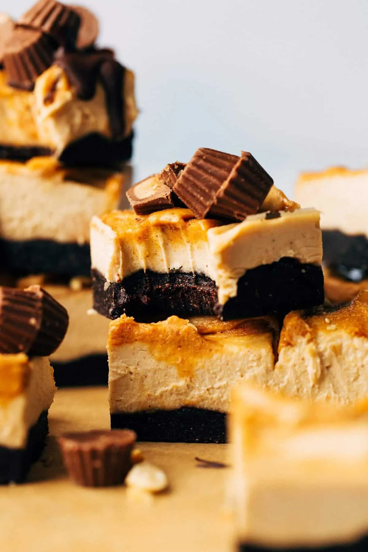 Vegan Peanut Butter Cup Cheesecakes Raw