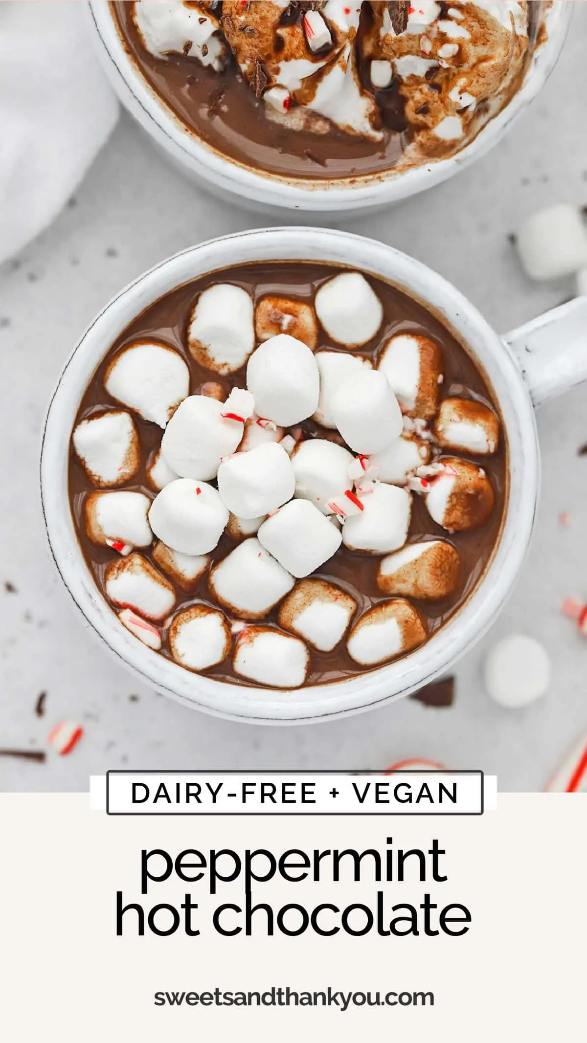 Vegan Peppermint Hot Chocolate