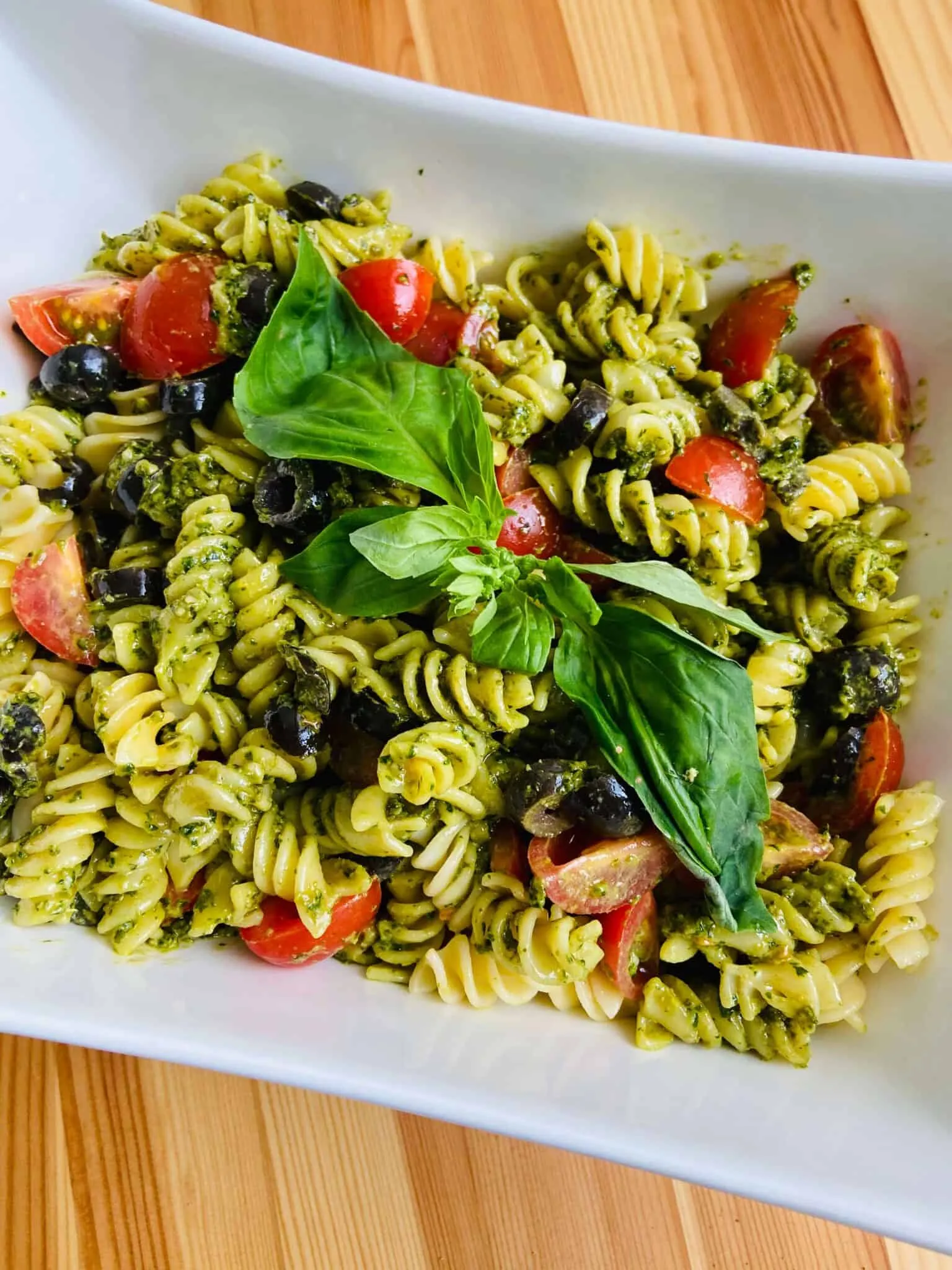 Vegan Pesto Pasta with Cranberries