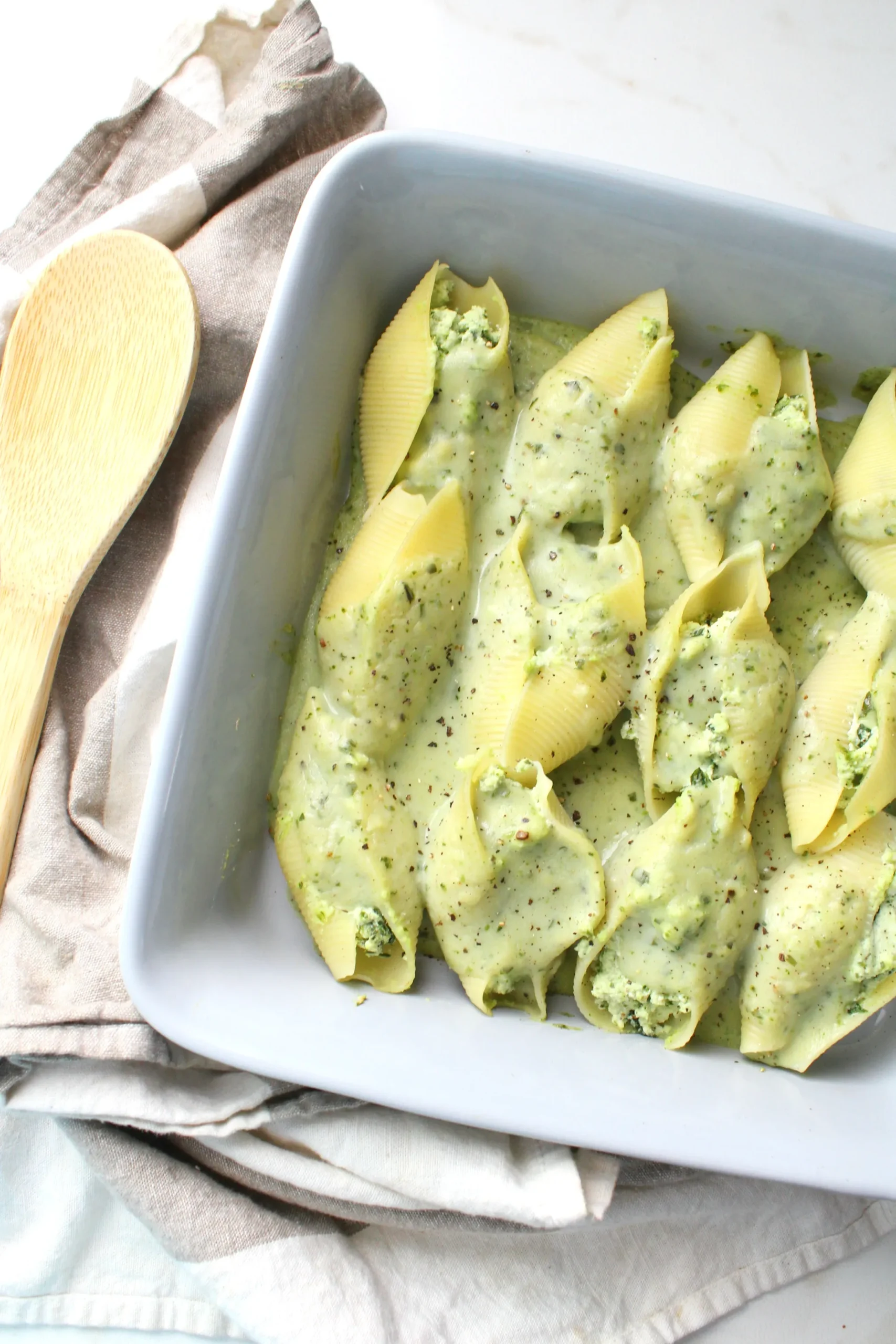 Vegan Ricotta Stuffed Pasta Shells