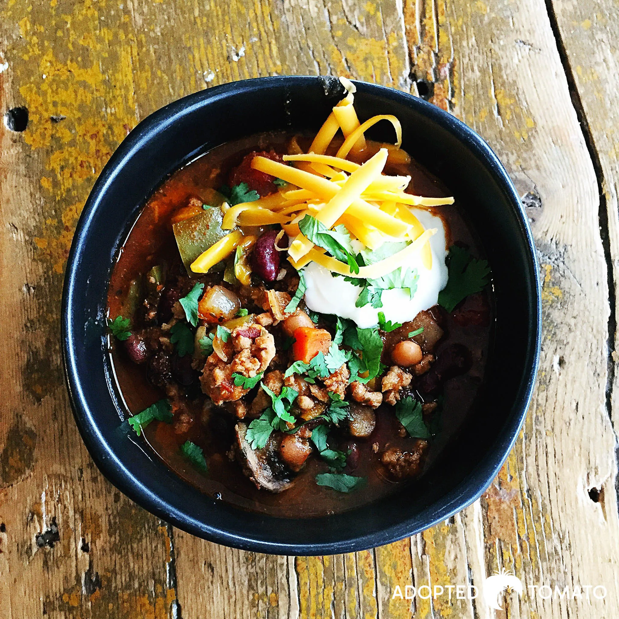 Vegetable Beef Chili Potatoes