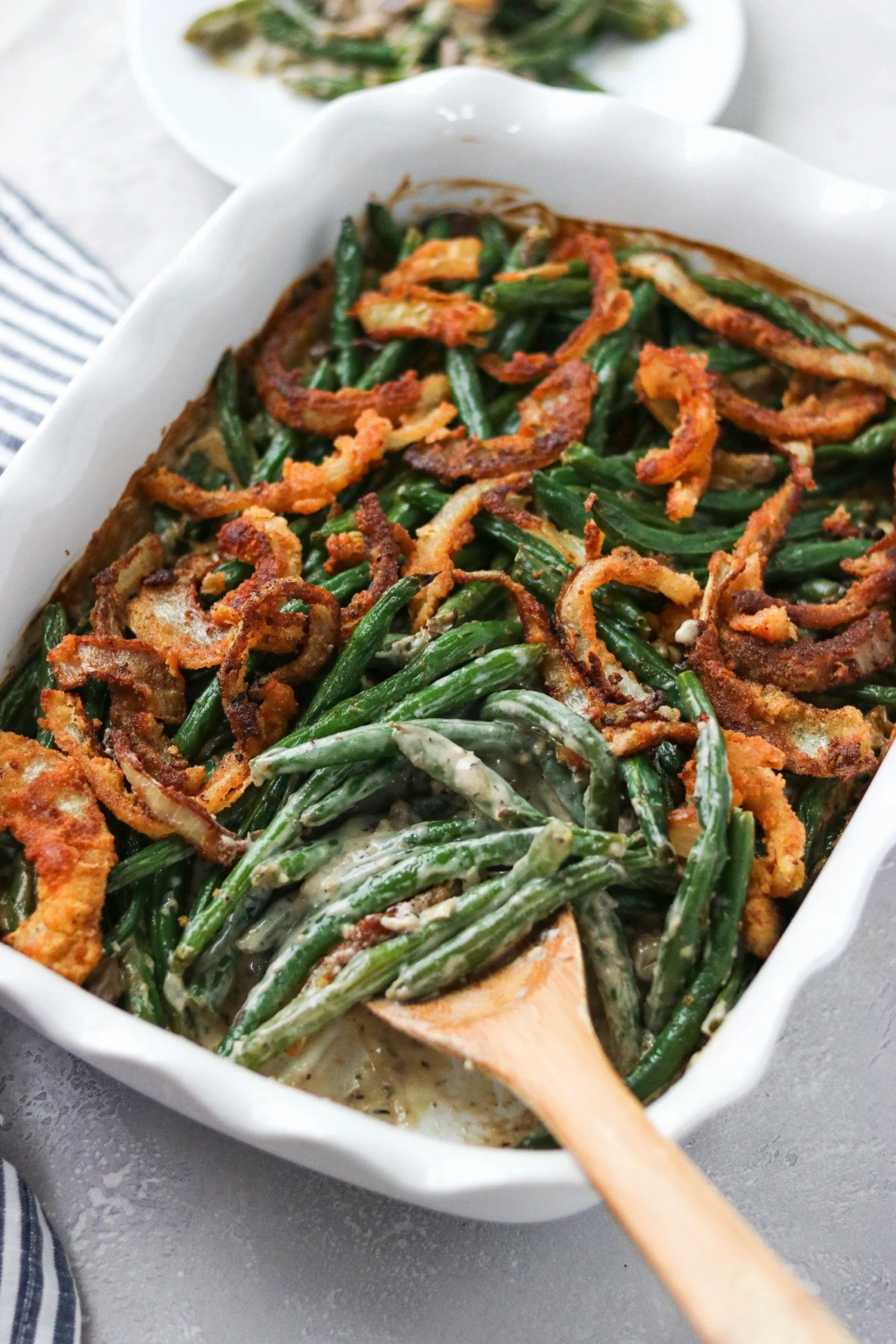 Vegetarian Keto Green Bean Casserole