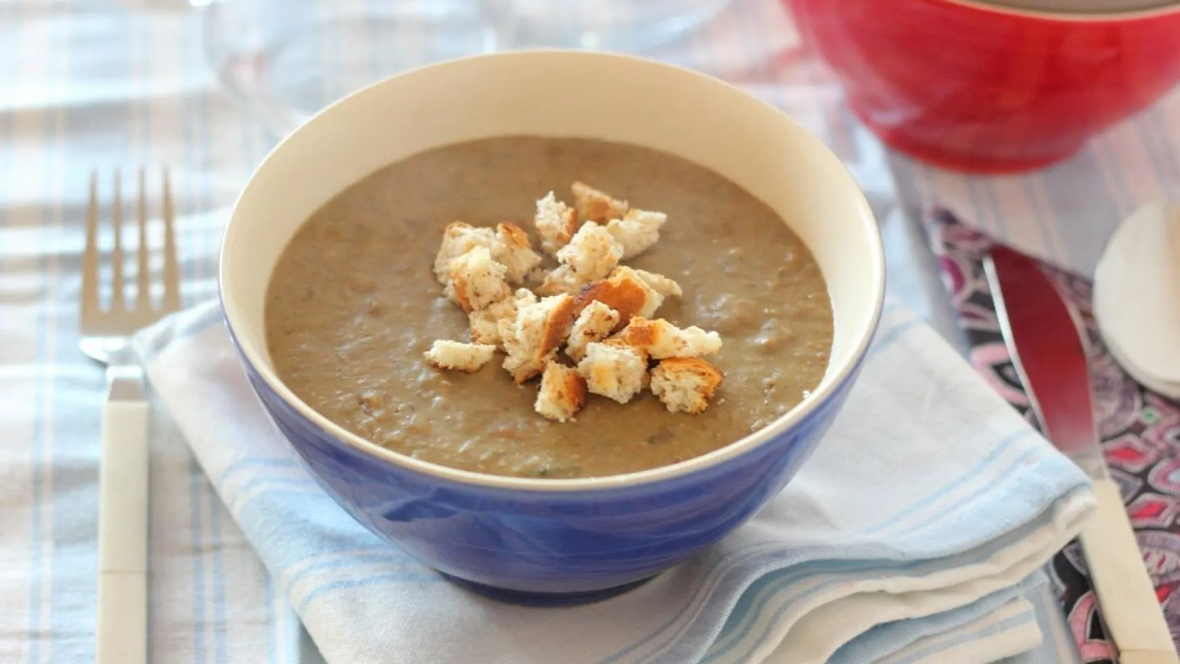 Vegetariano Crema de Lenteja