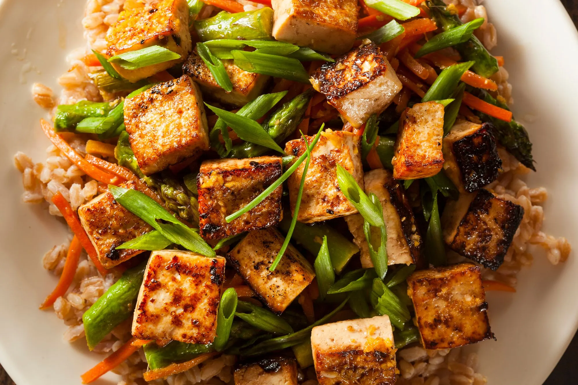 Veggie Miso Tofu Stir Fry