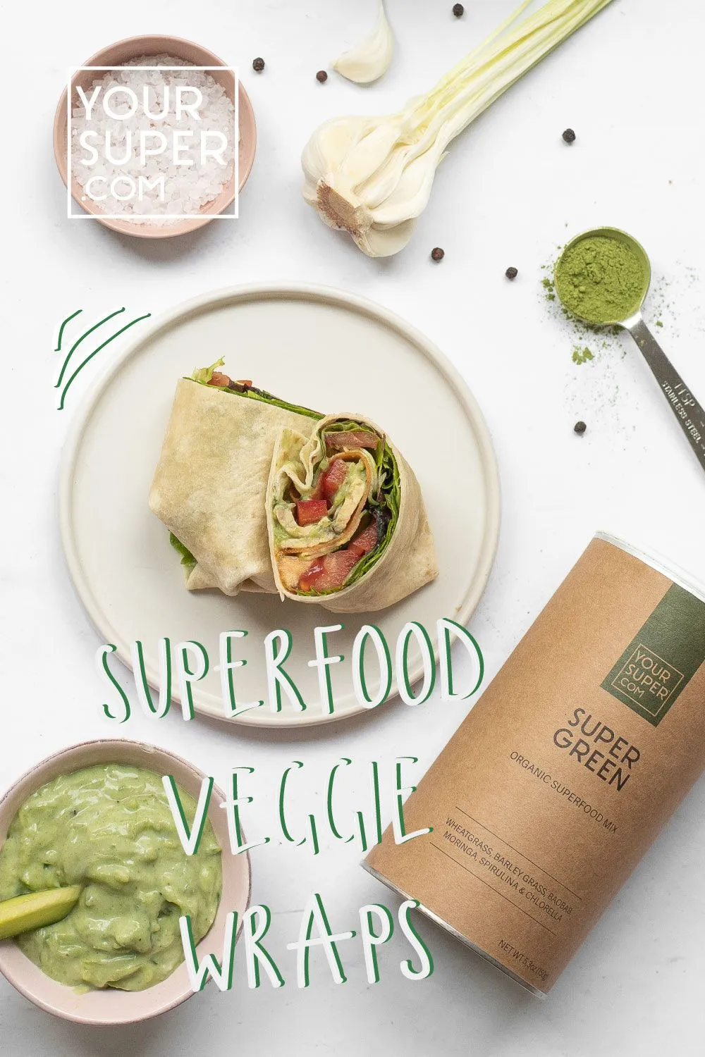 Veggie Wrap with Tzatziki