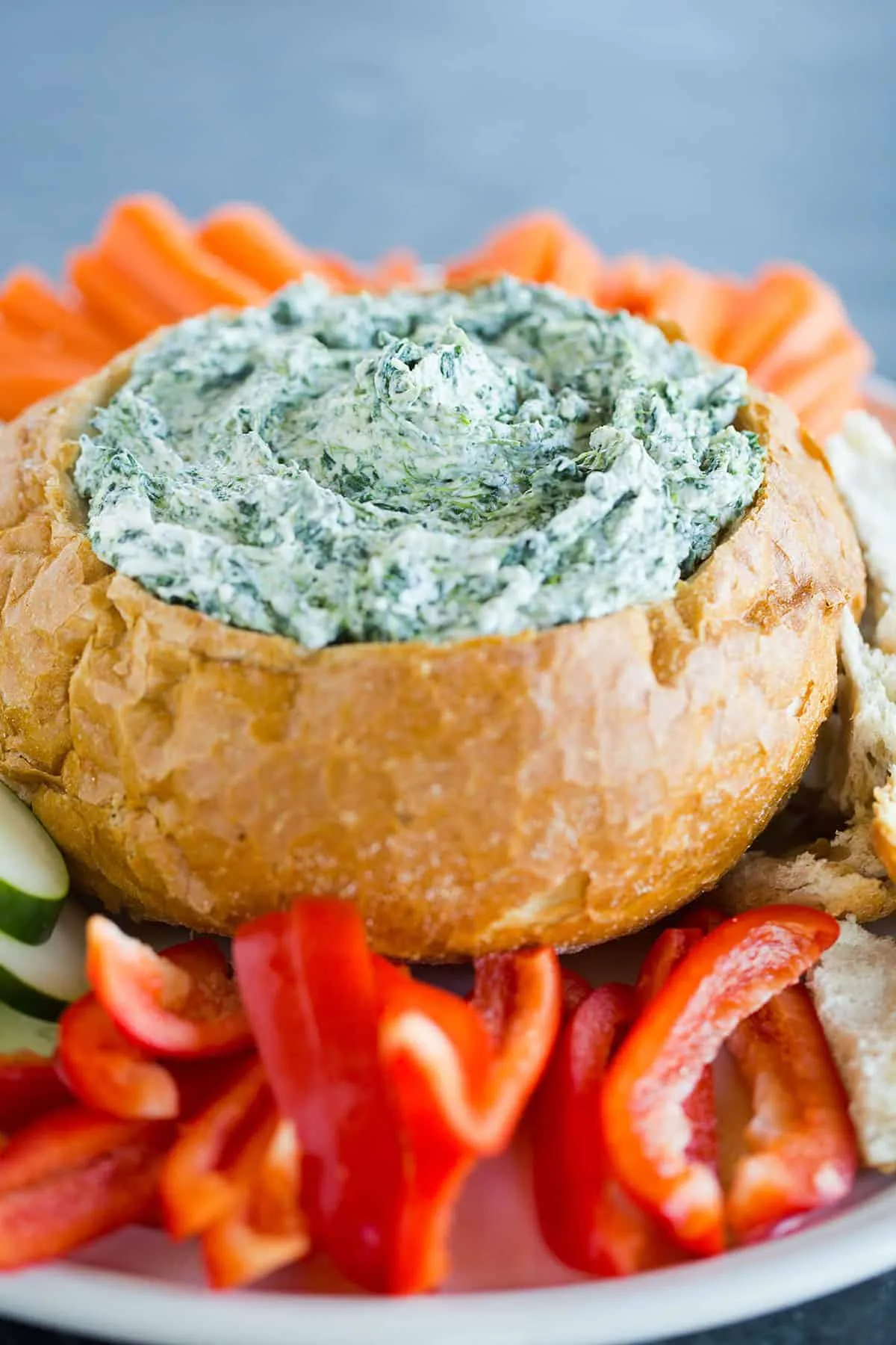 Vegies with Spinach Dip