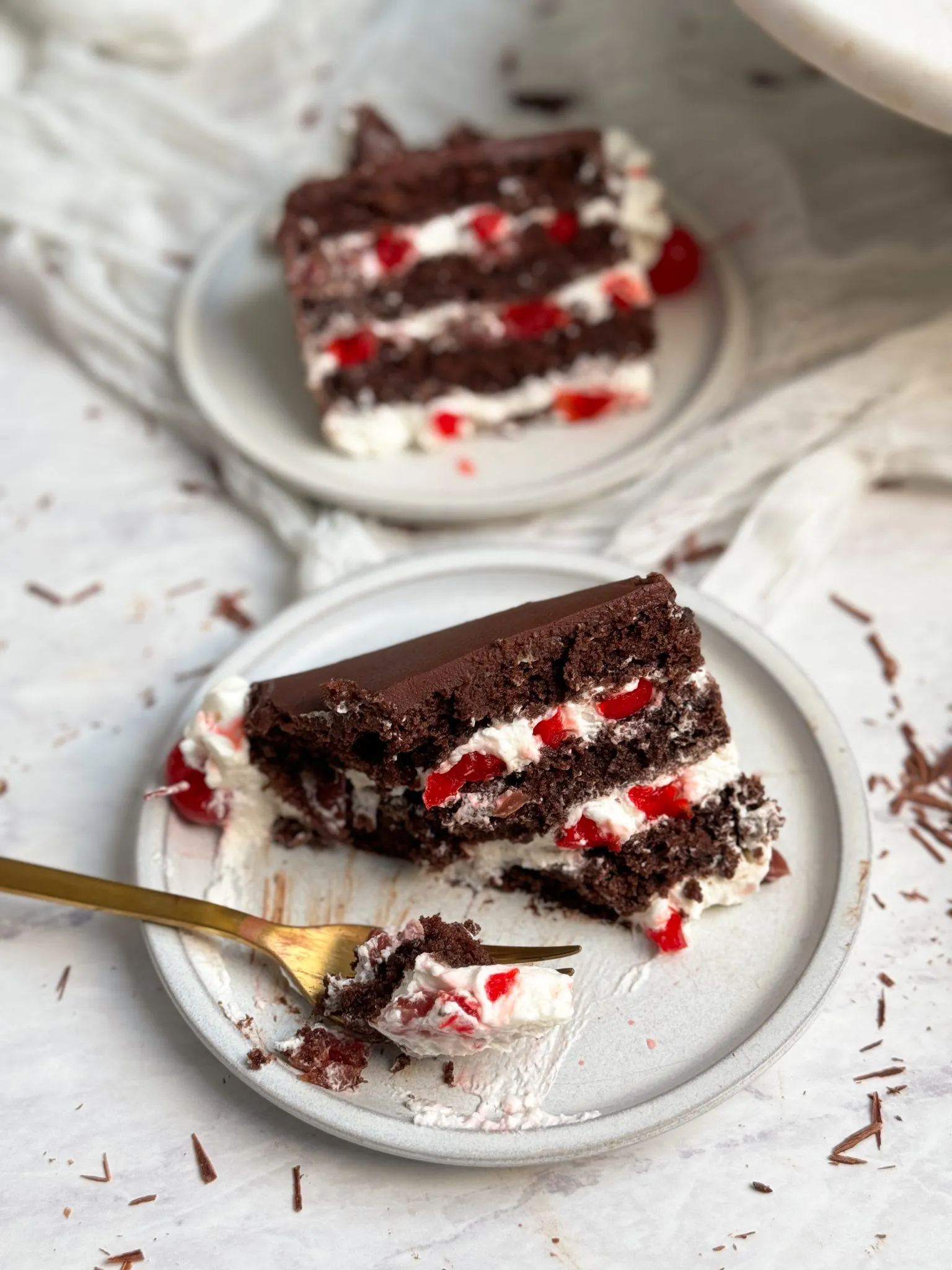 Vertical Black Forest Swiss Roll