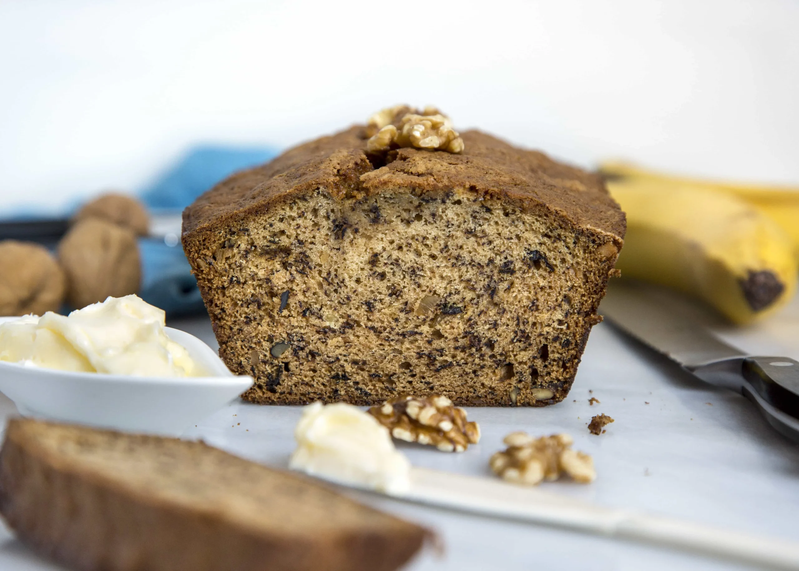 Walnut Brown Butter Banana Bread
