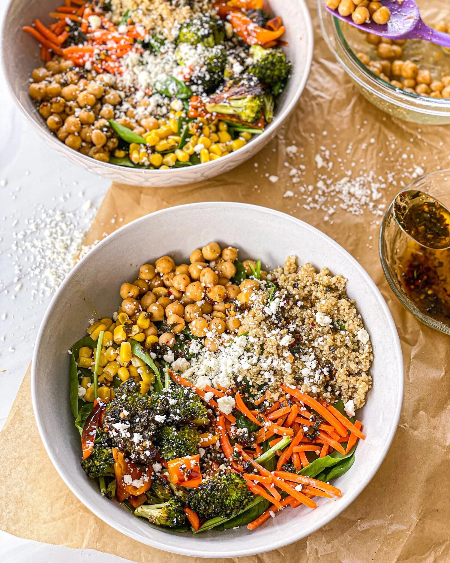 Warm Asian Quinoa Power Bowls