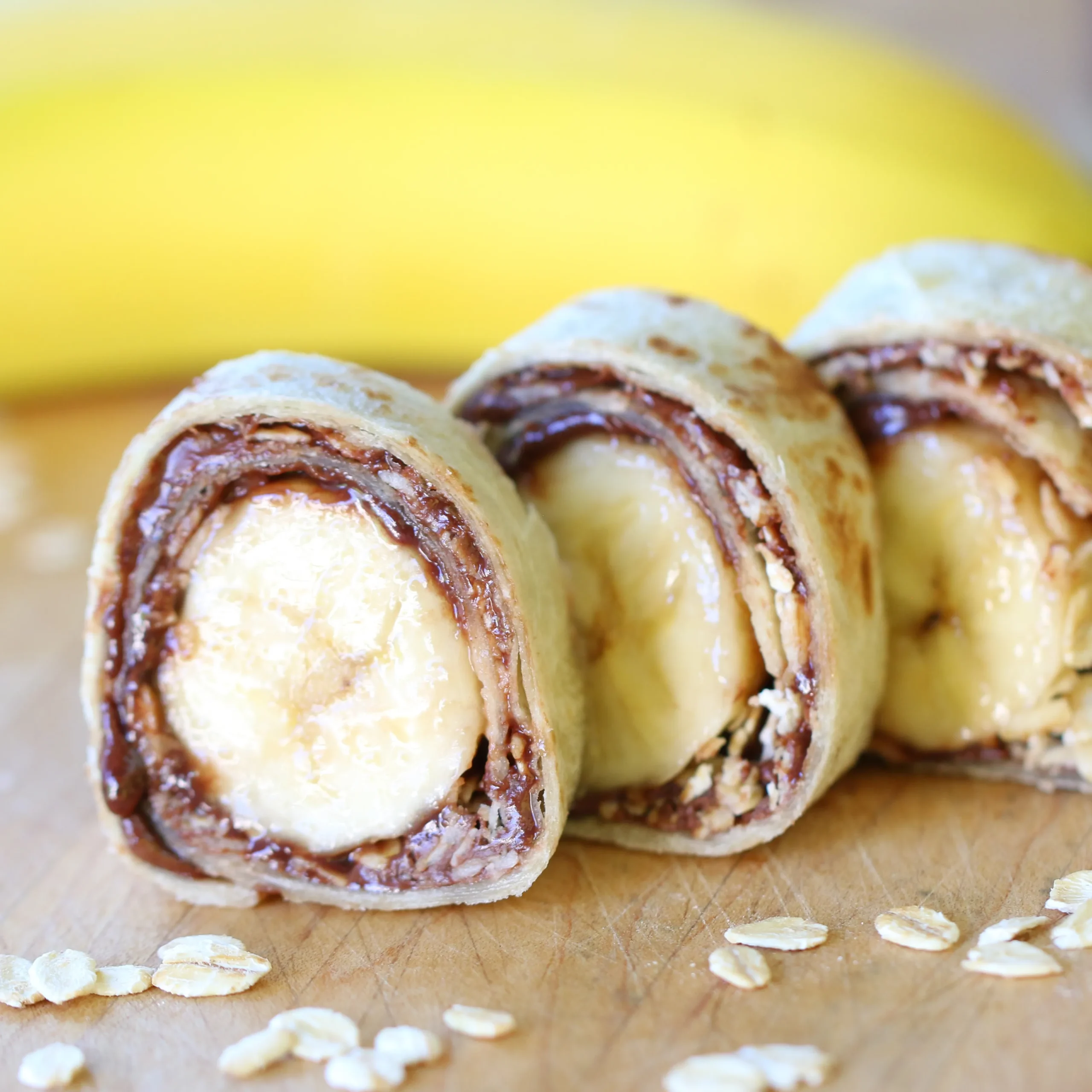 Warm Banana Roll Ups