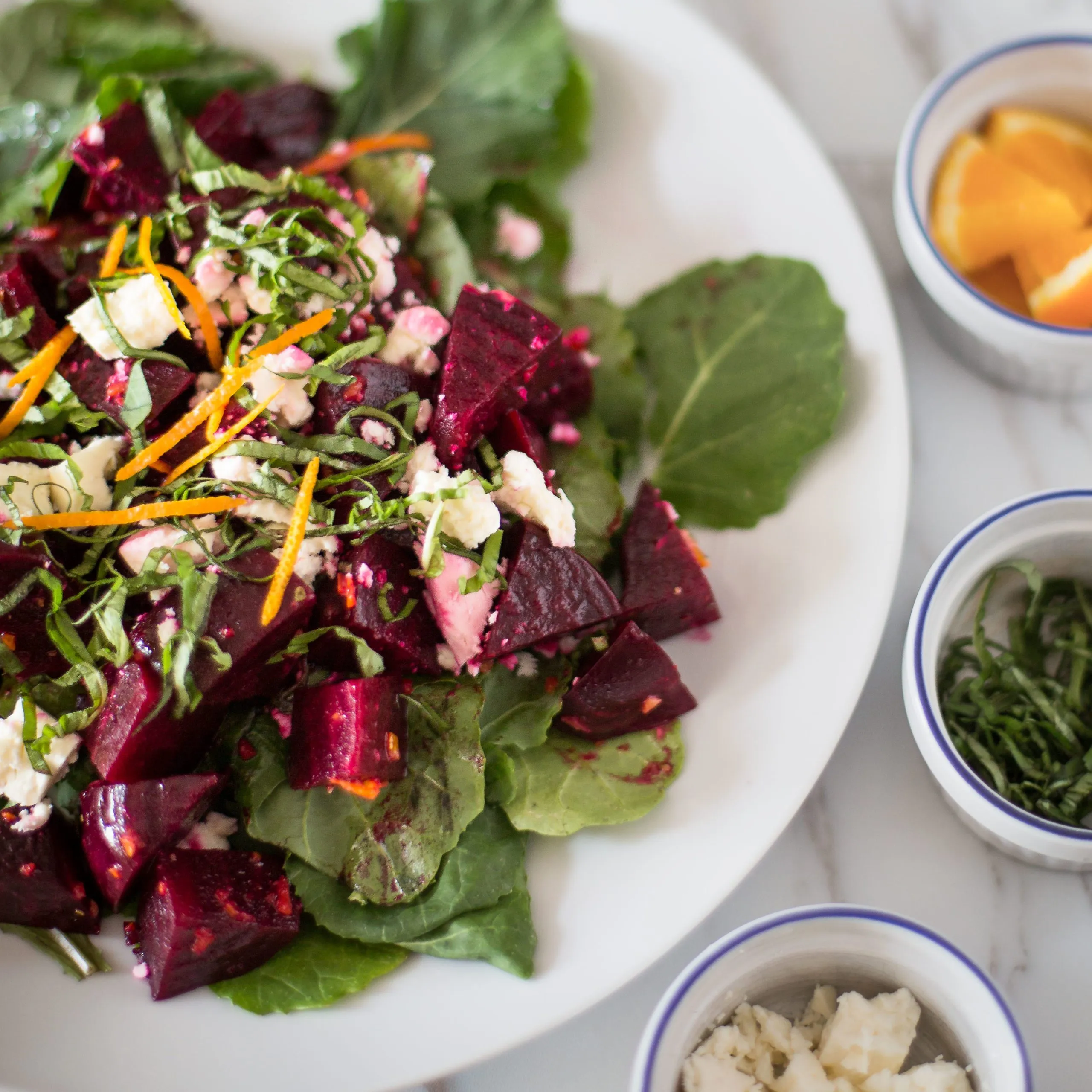 Warm Beet Orange Salad