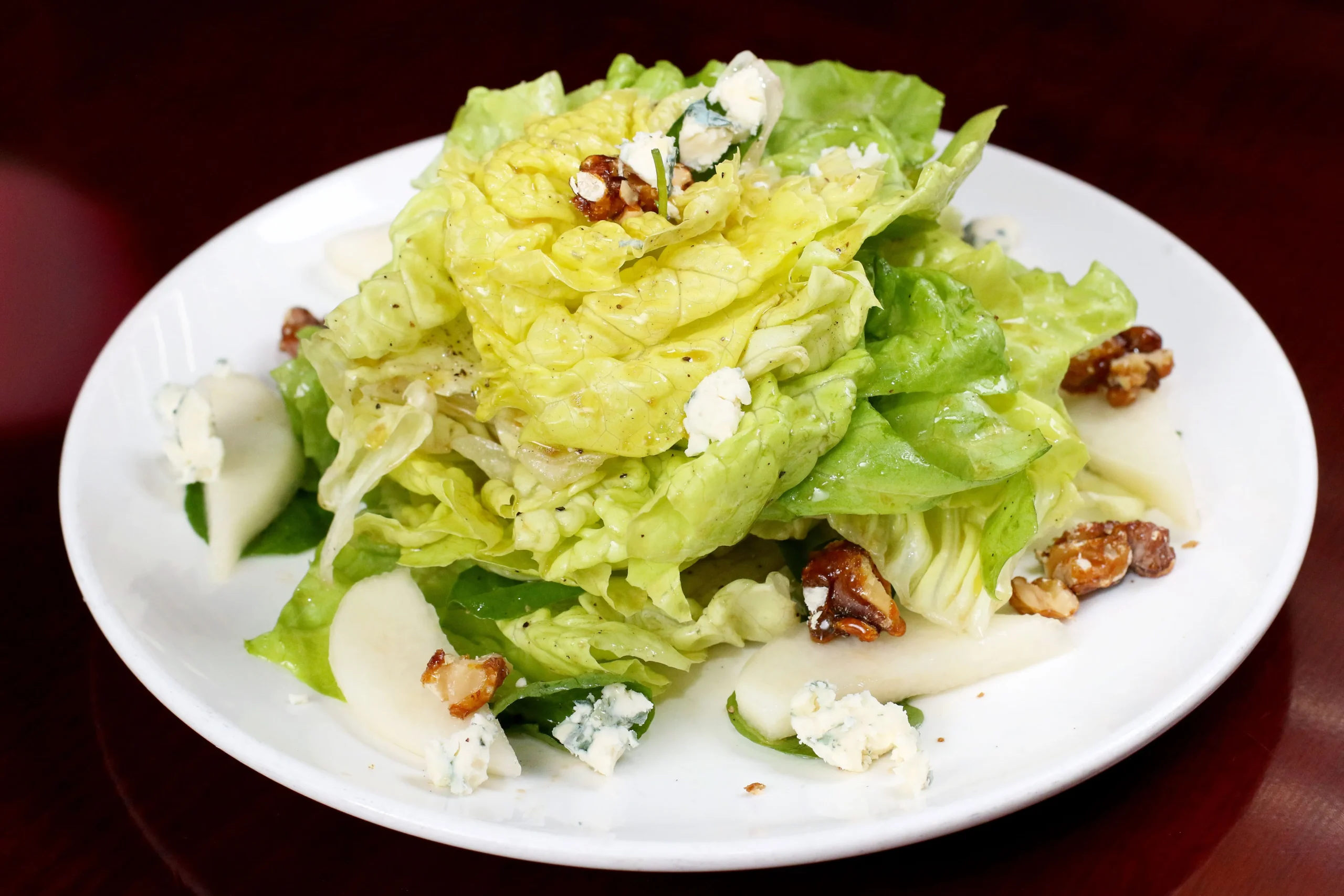 Watercress and Boston Lettuce Salad with Walnuts