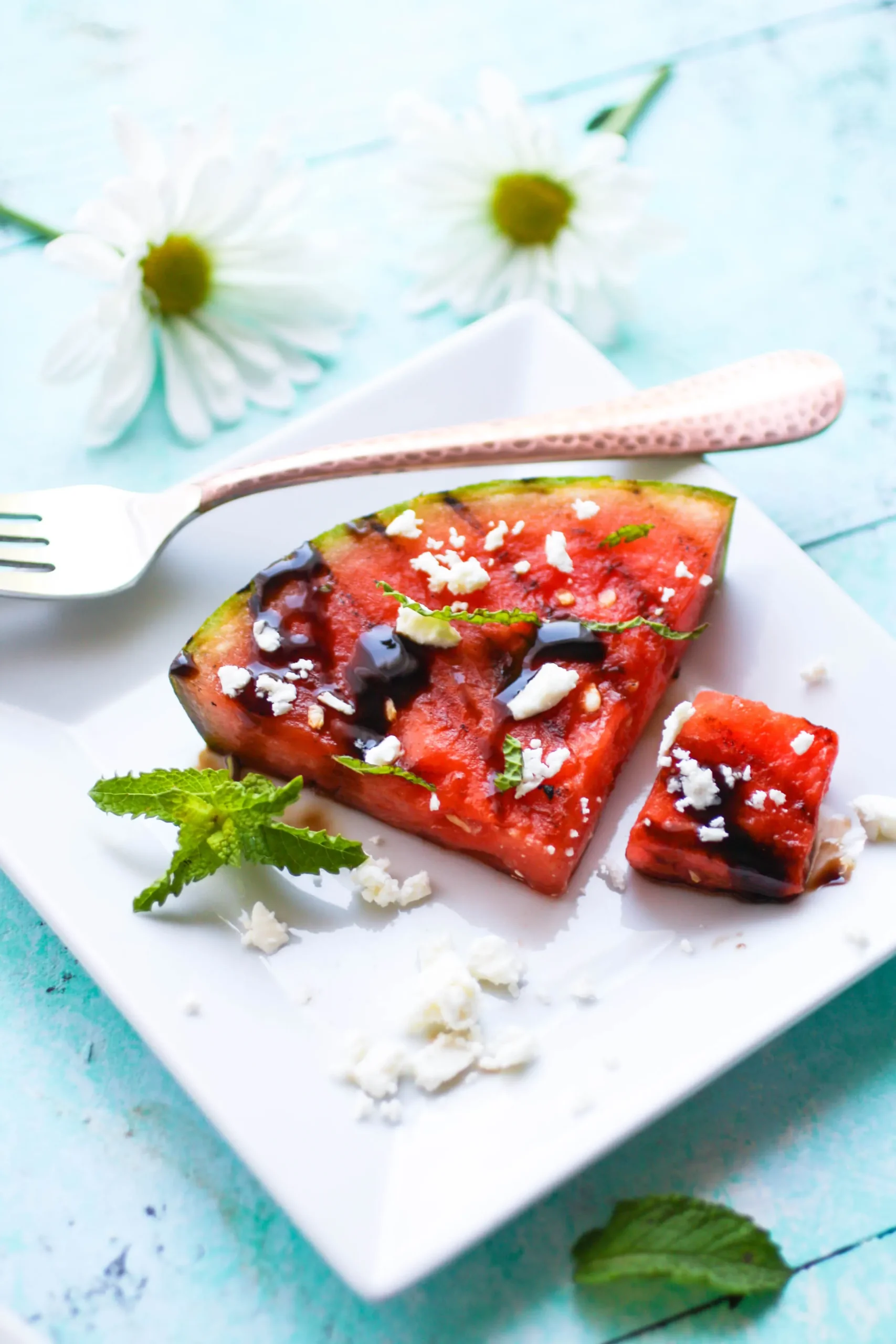 Watermelon Napoleon with Balsamic Glaze