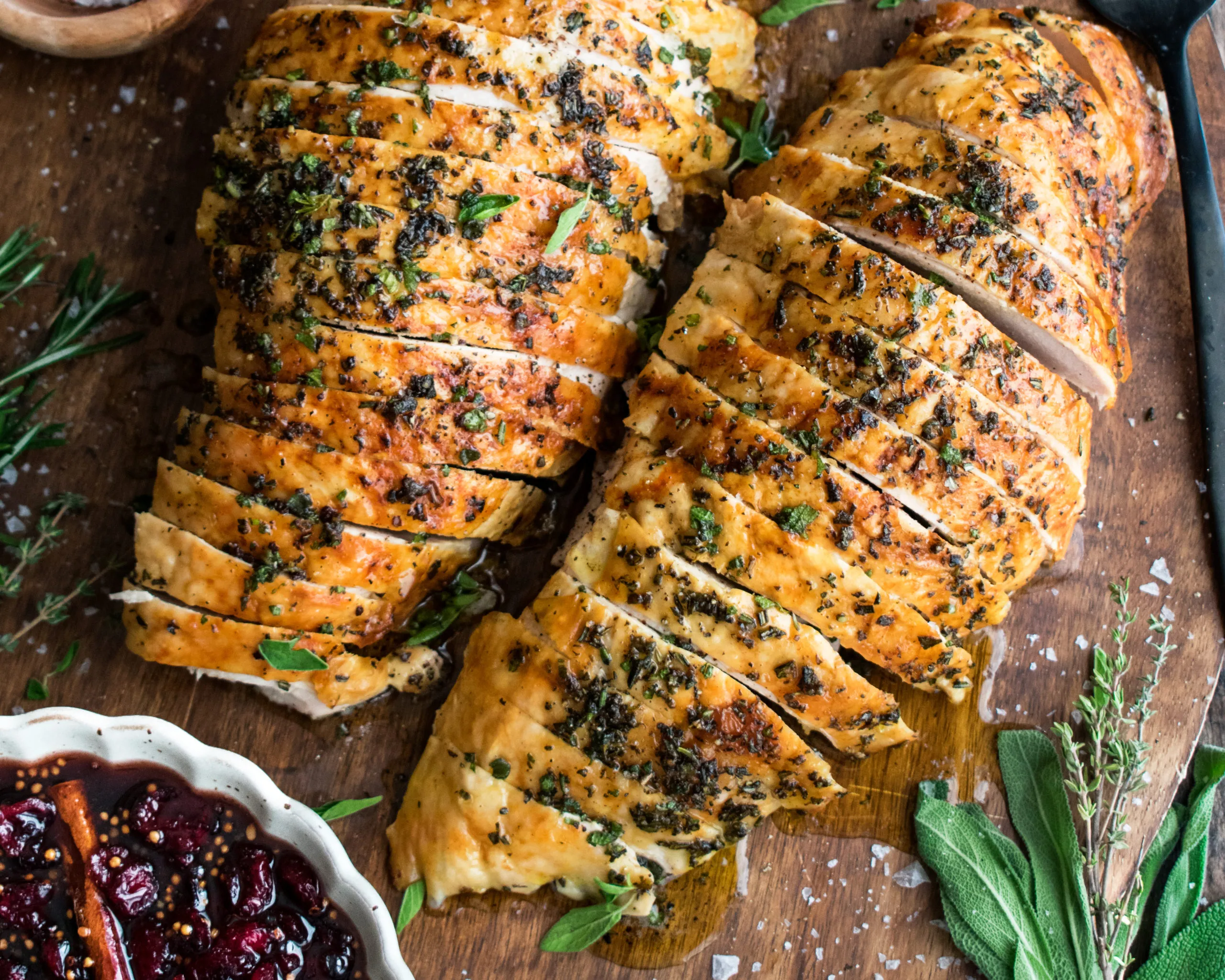 What's for Dinner Herb Crusted Turkey Breast