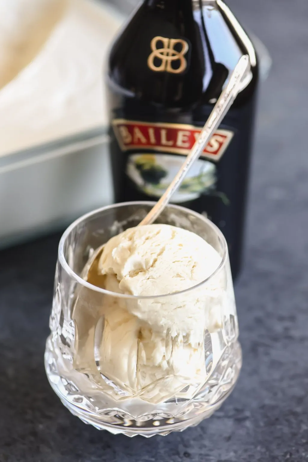Whiskey Skillet Brownie Baileys No Churn Ice Cream