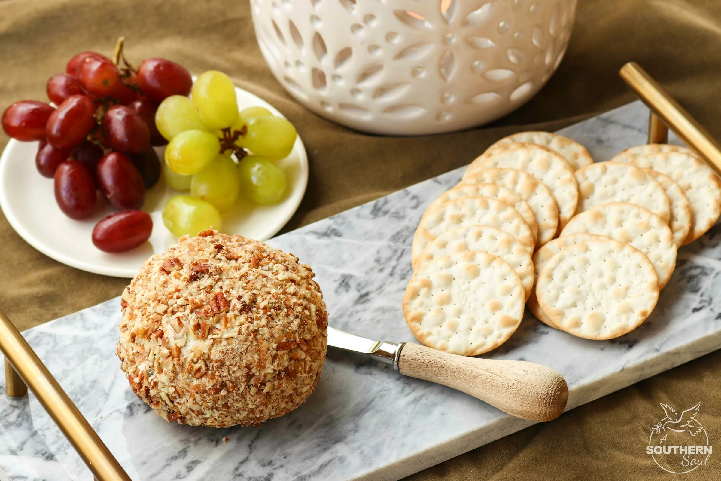 White Cheddar Cheese Ball with Chives