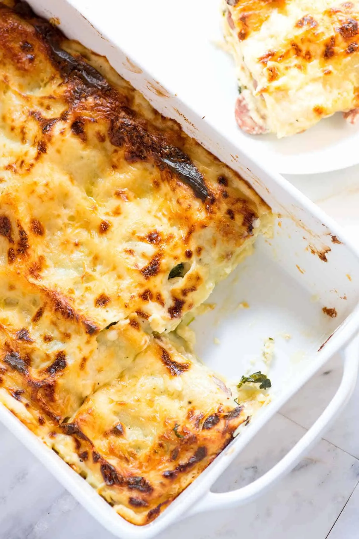 White Chicken Cheesy Lasagna