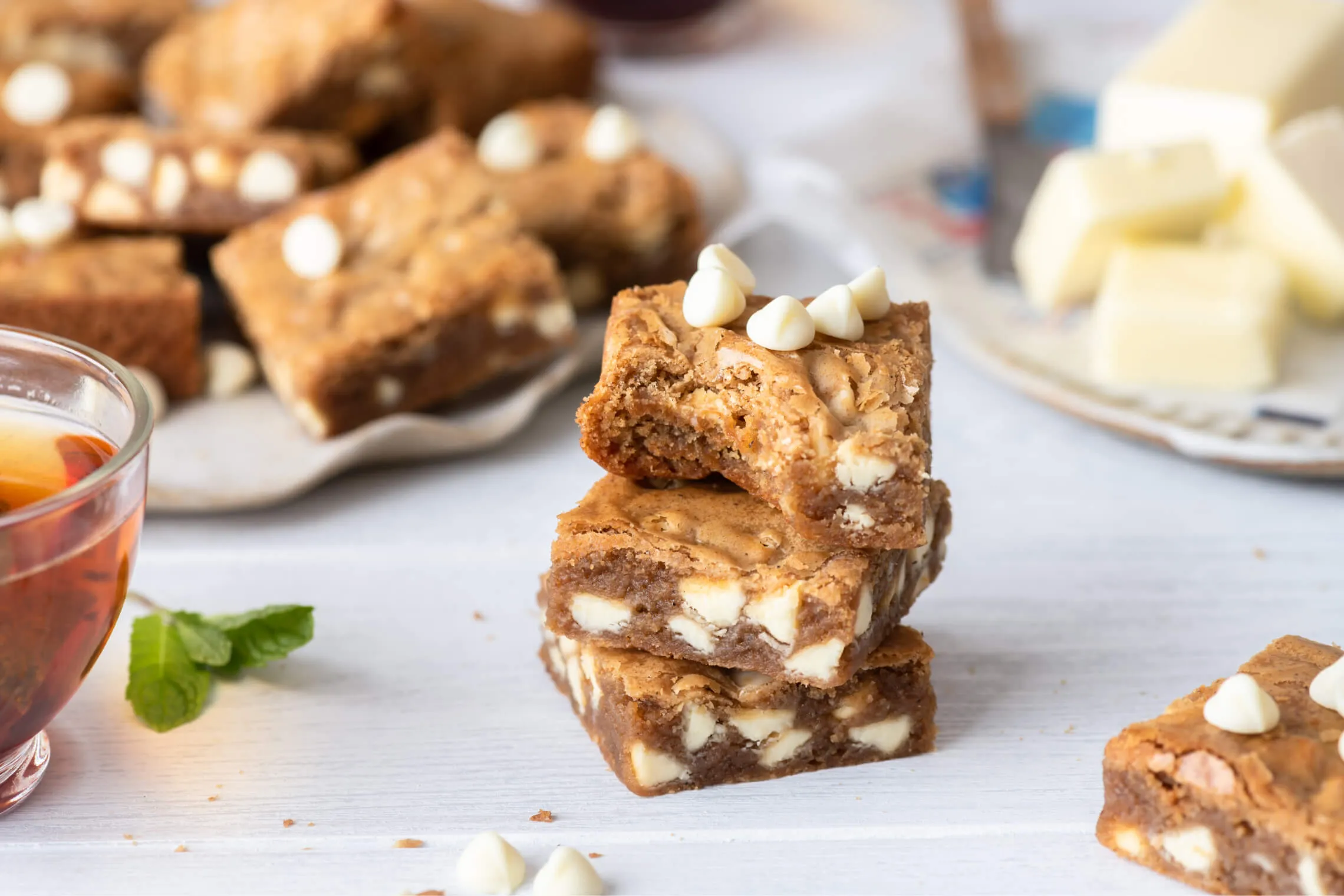 White Chocolate Chai Brownies